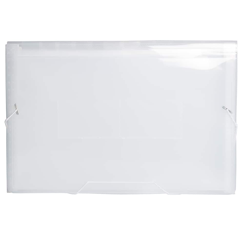 JAM Paper 10" x 15" Legal Size 13 Pocket Plastic Expanding File Accordion Folder