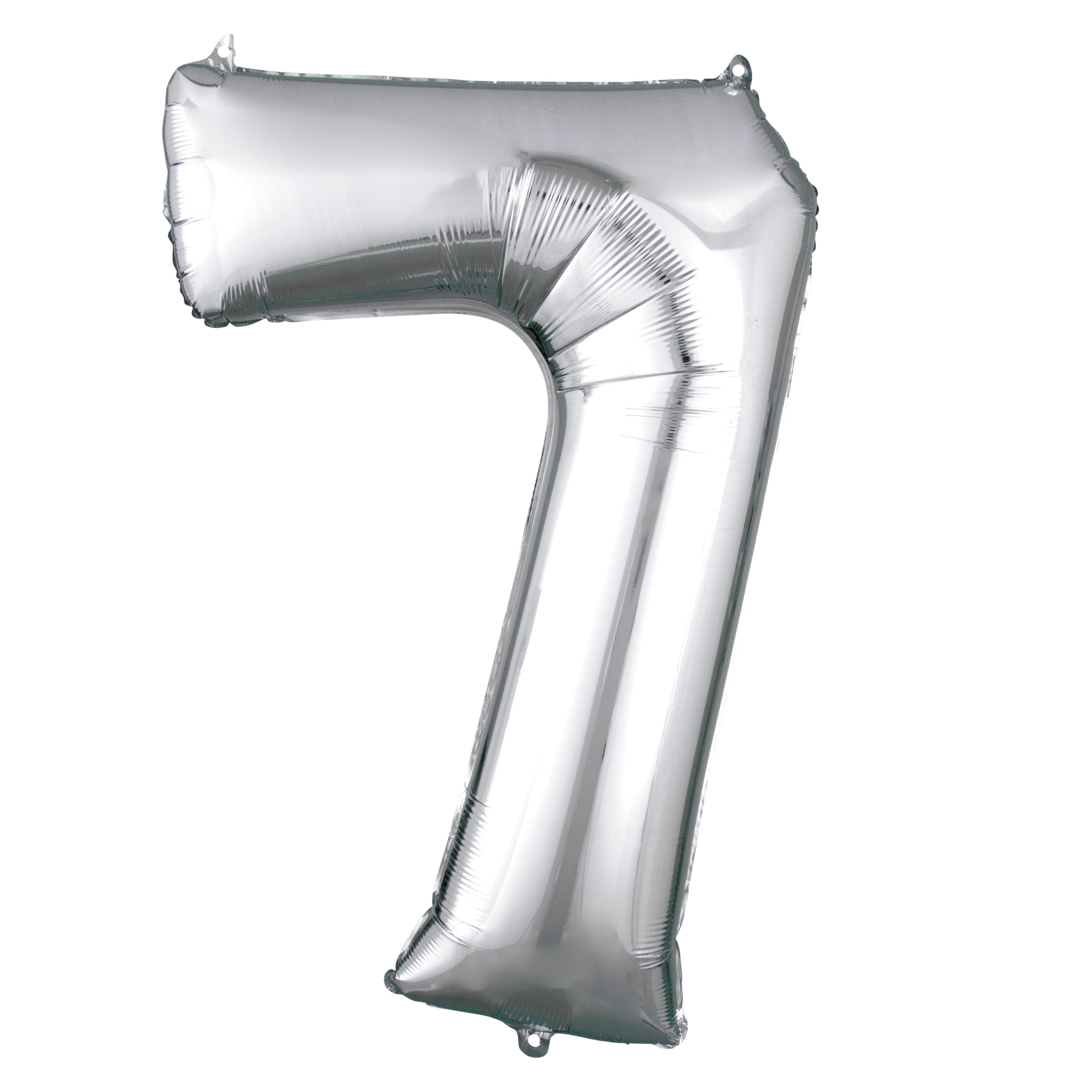 34" Silver Number Foil Balloon