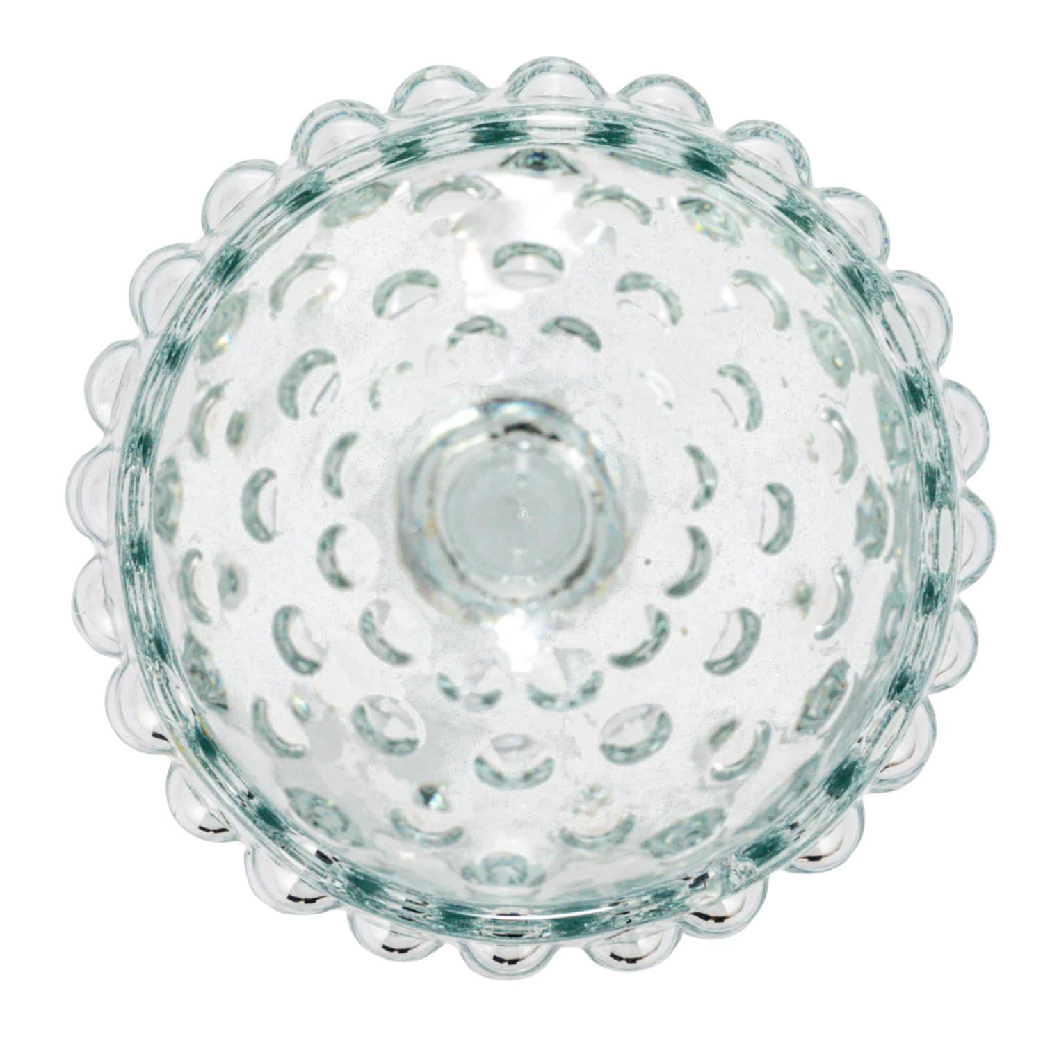 Hello Honey® 12oz. Clear Glass Hobnail Stemmed Drinking Glass Set, 6ct.