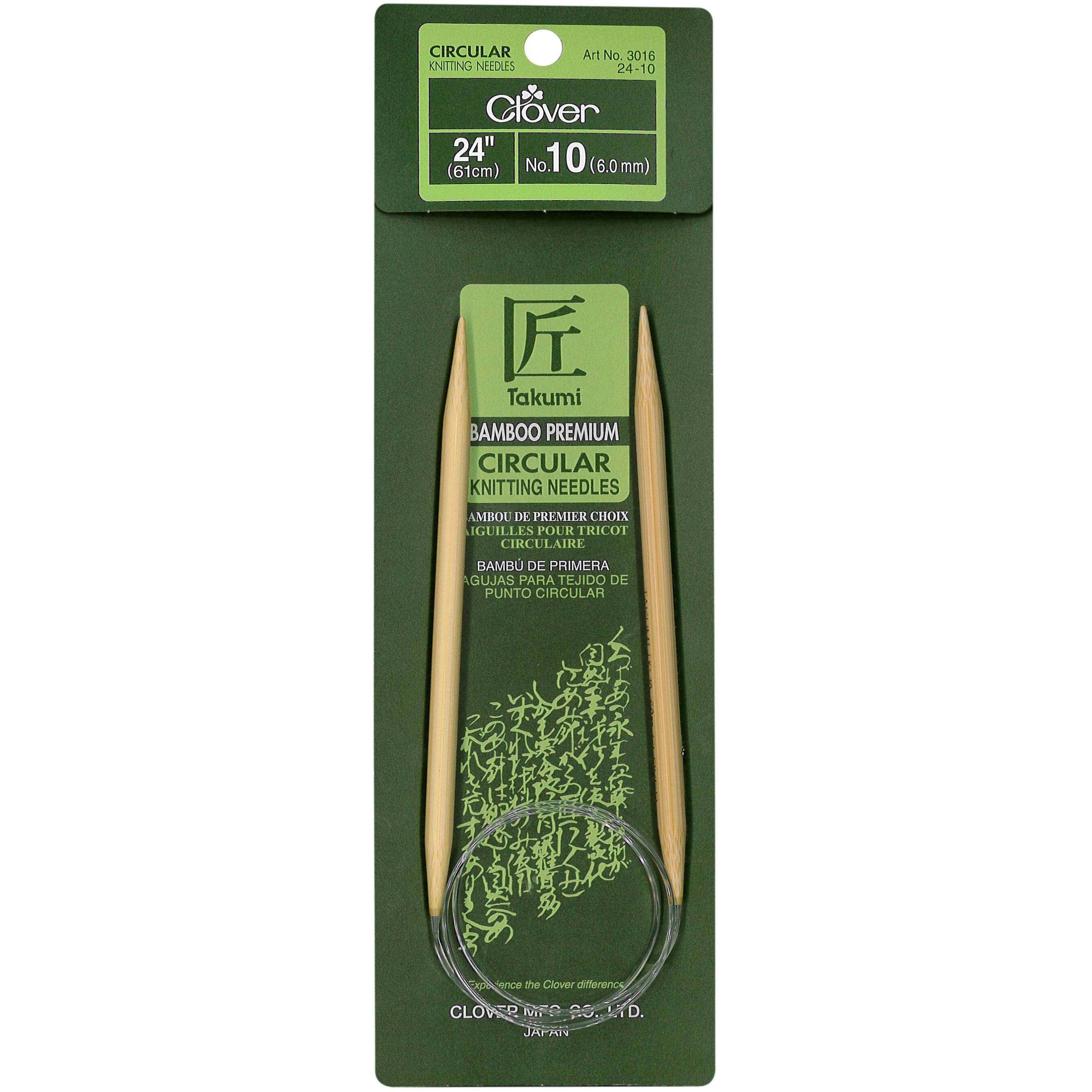 Clover Takumi® 24" Bamboo Circular Knitting Needles