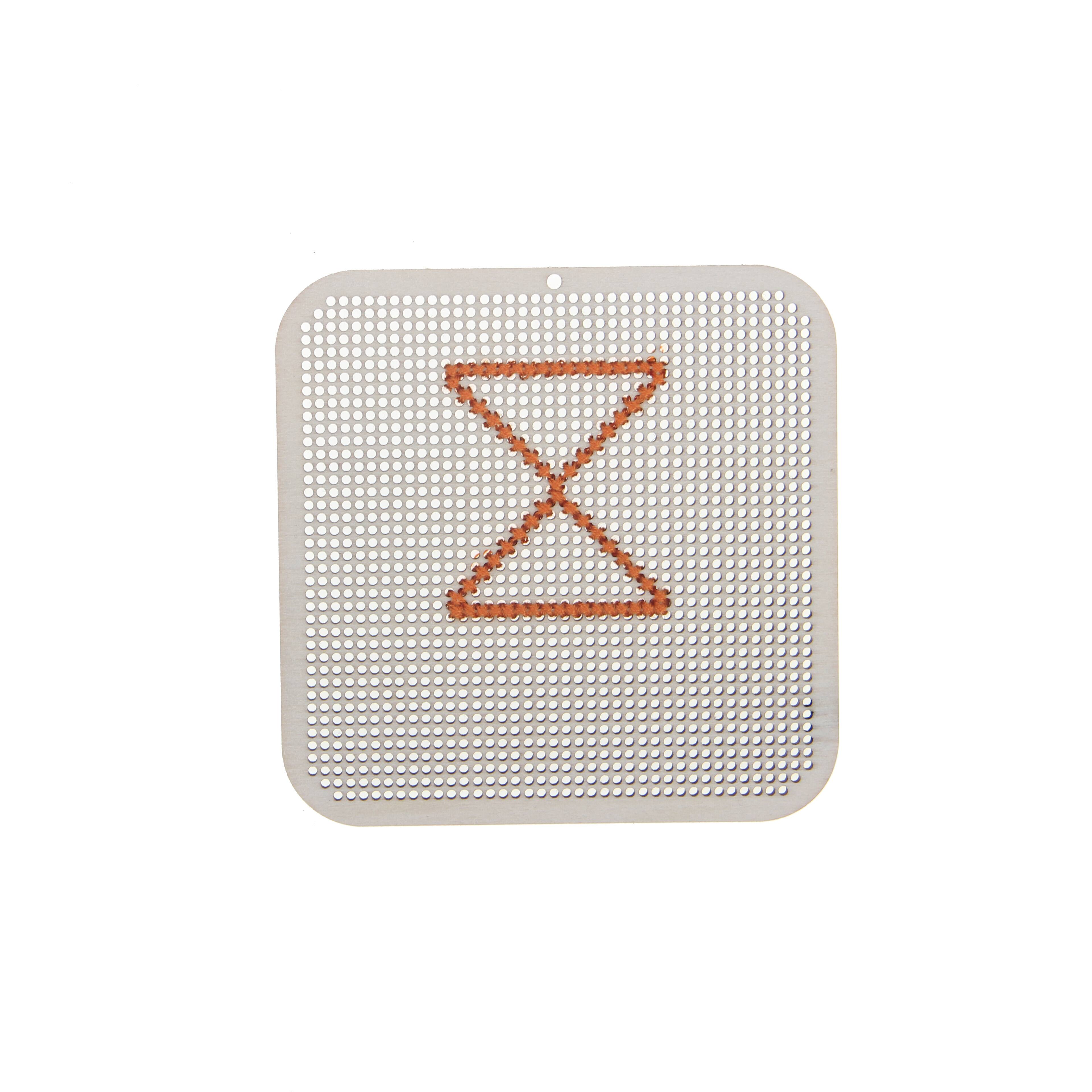 4" Square Cross Stitch Wood Canvas, 4ct. by Loops & Threads®