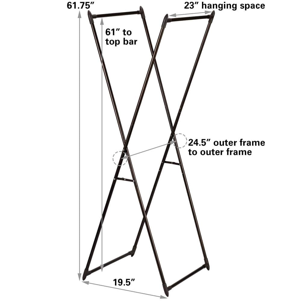 Household Essentials Valet Folding Clothes Rack