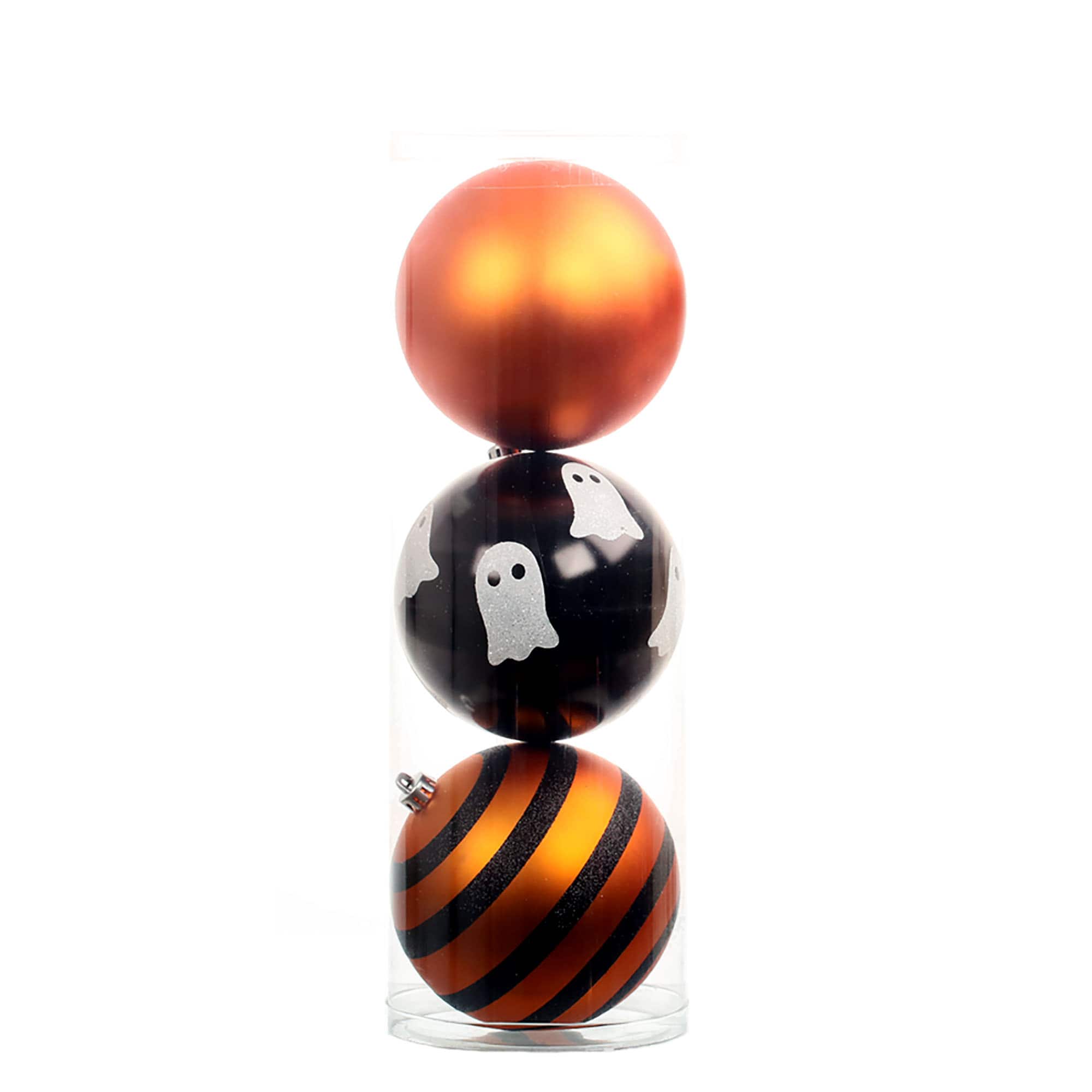 3 Pack 4.72" Orange & Black Halloween Ornaments by Ashland®