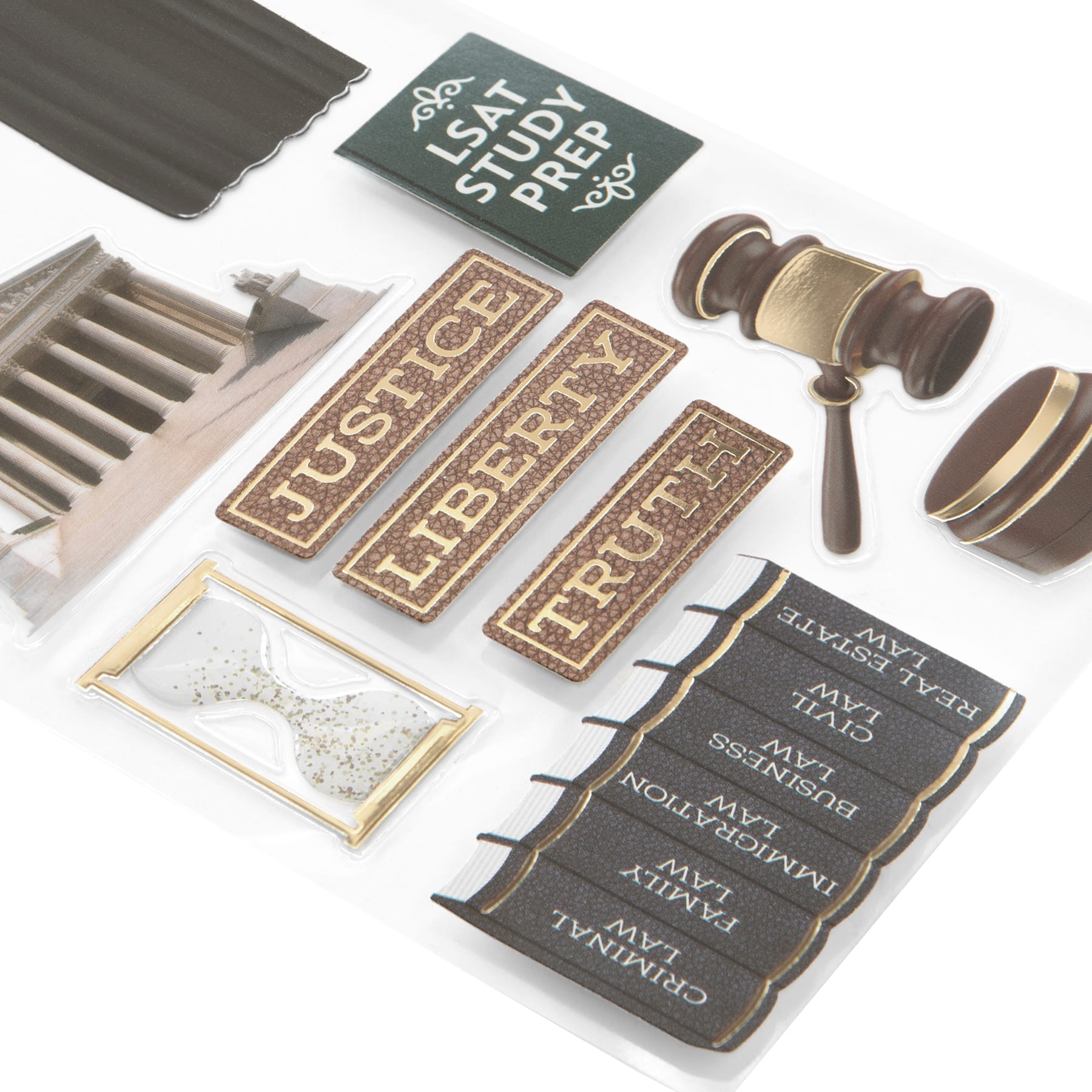 12 Pack: Law School Dimensional Stickers by Recollections™
