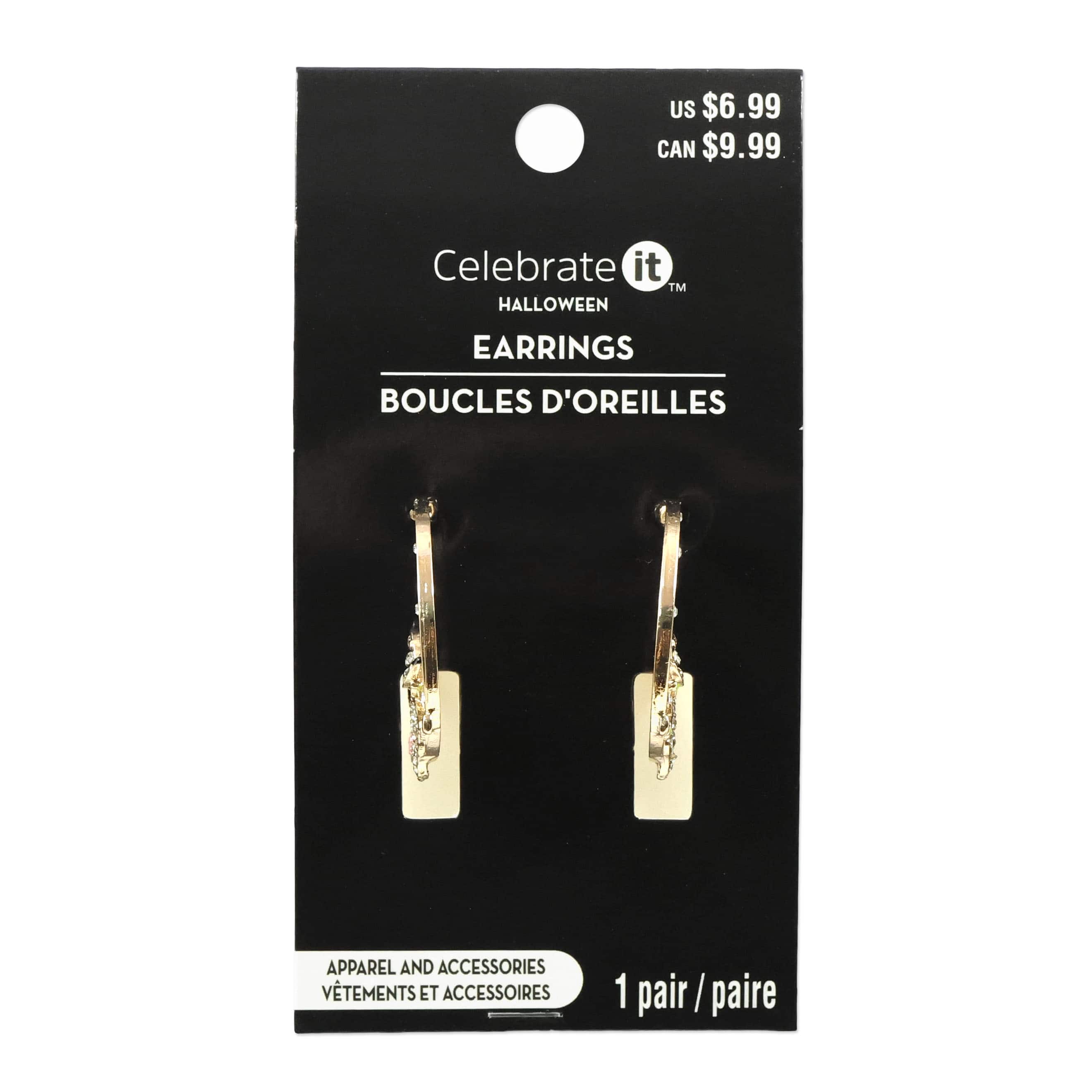 Halloween Hoop Witch Earrings by Celebrate It™