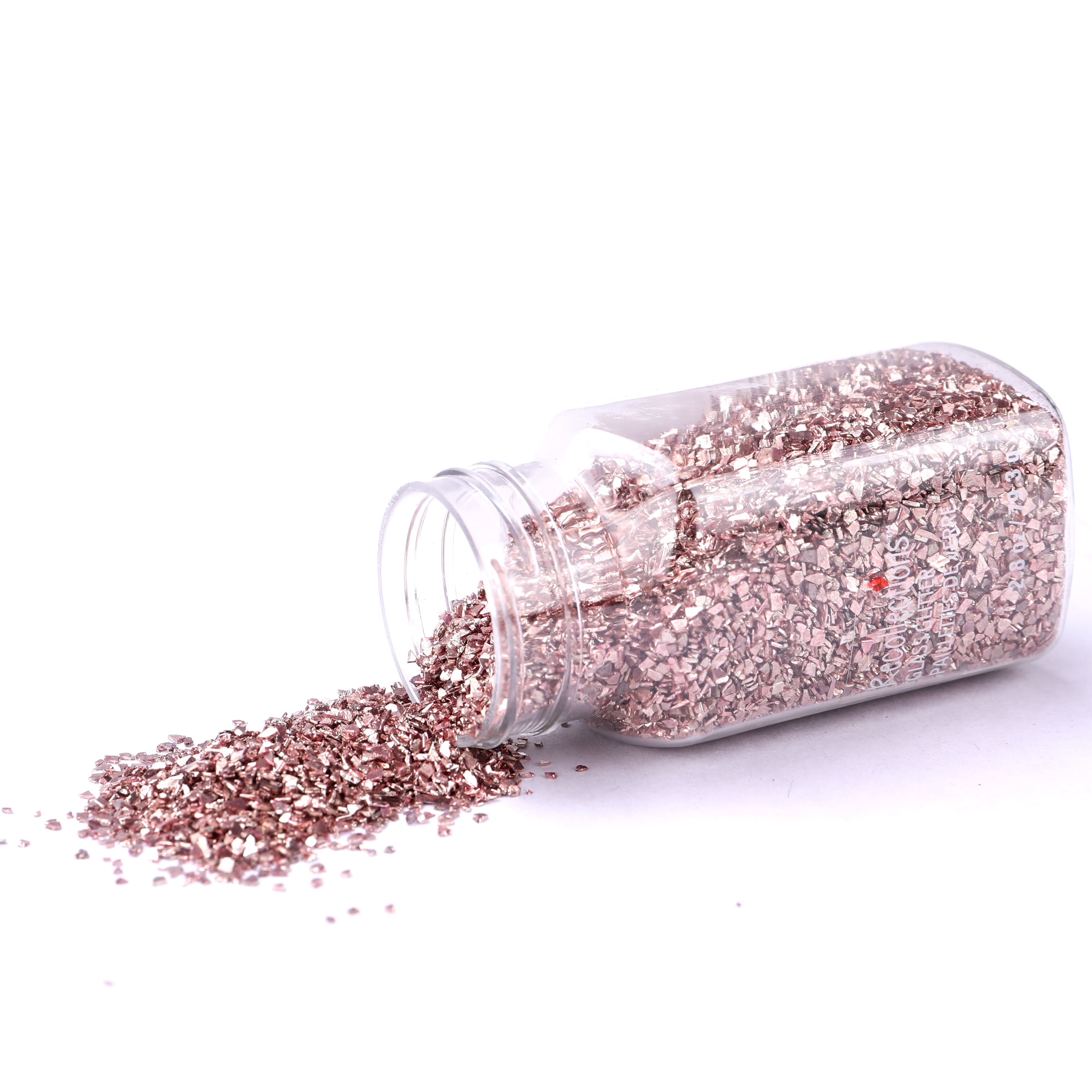 12 Pack: Rose Gold Glass Glitter by Recollections™