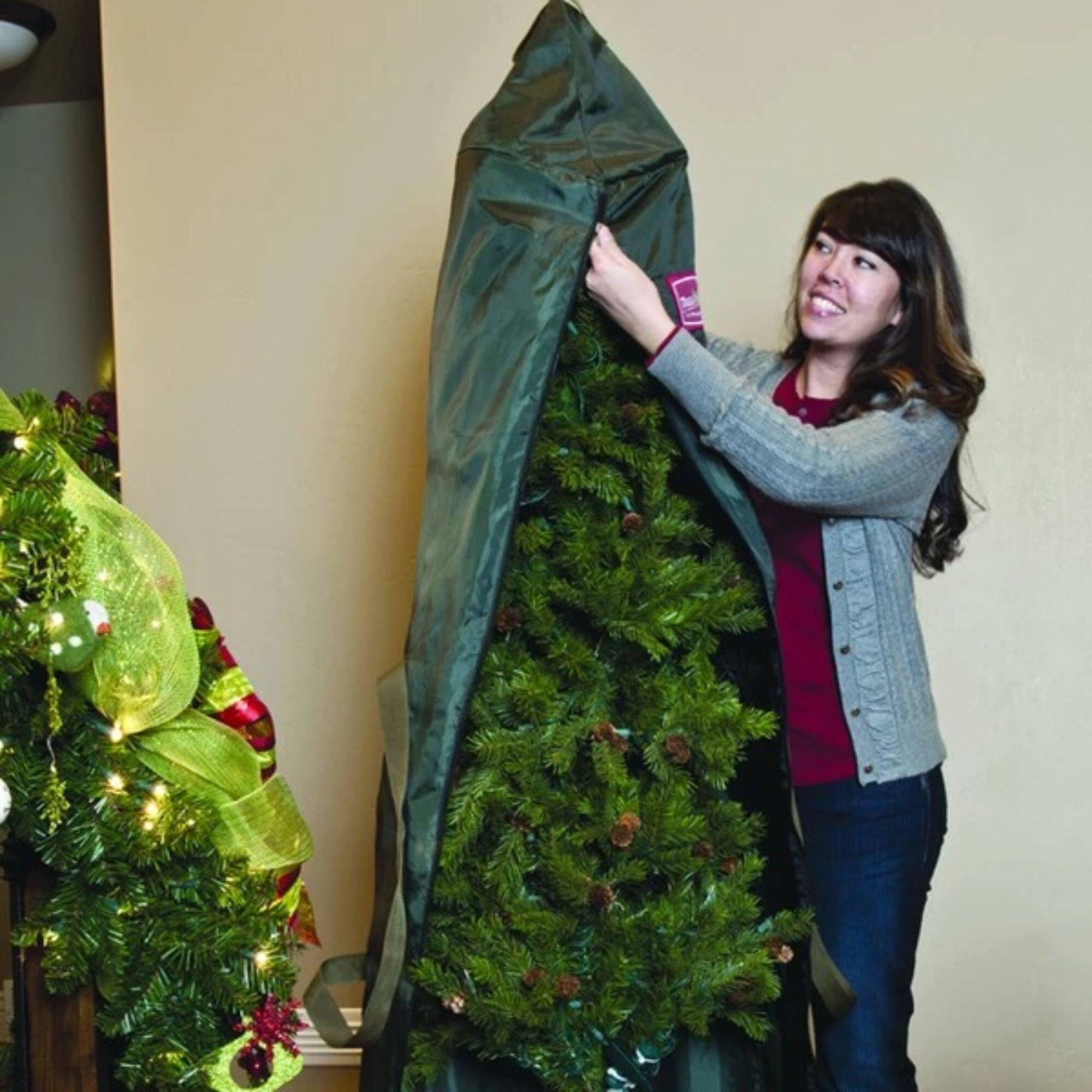 Green Foyer Christmas Tree Protective Storage Bag