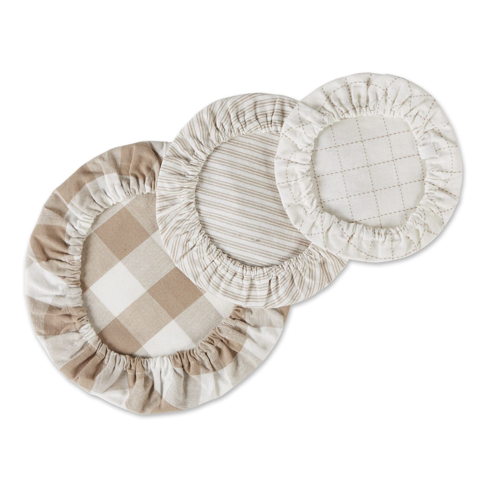 DII® Assorted Stone Farmhouse Woven Dish Cover Set