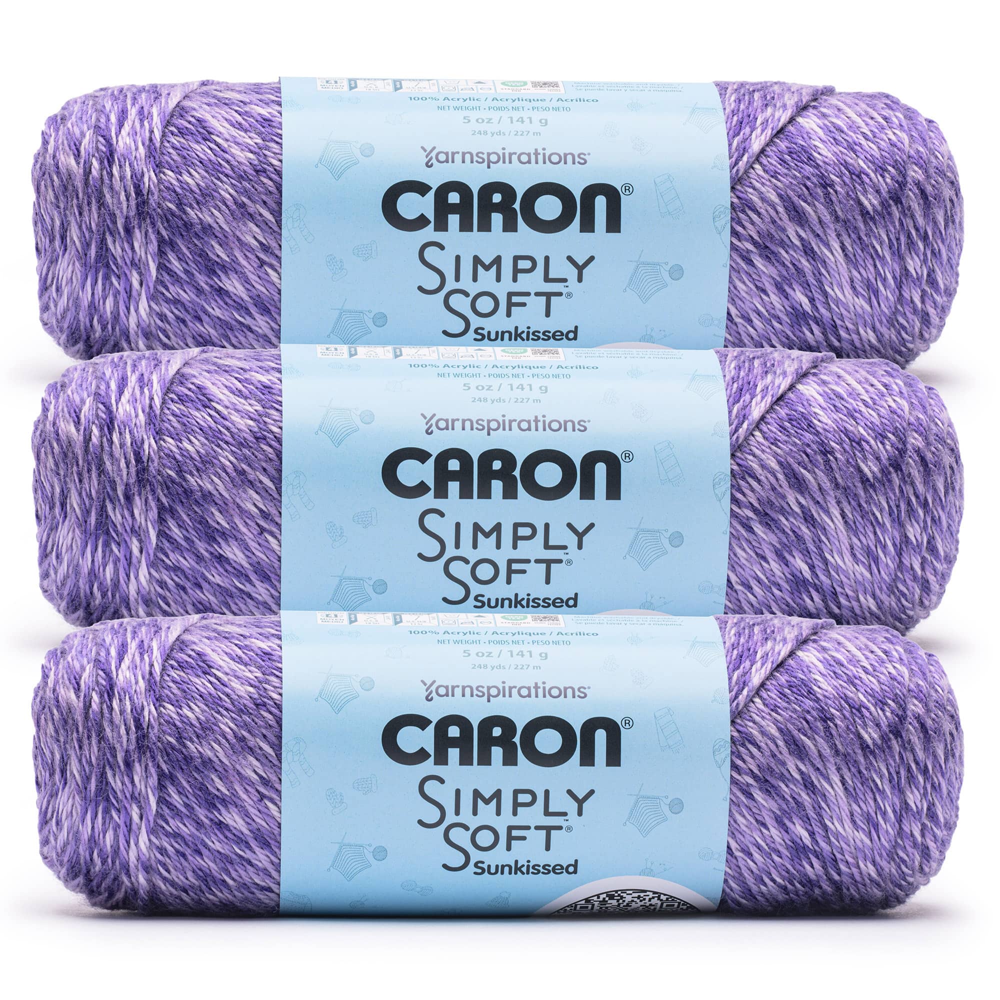3 Pack Caron® Simply Soft Sunkissed™ Tonal Yarn