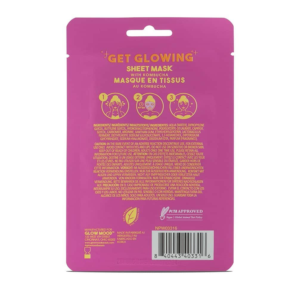 Glow Mood™ Balancing with Kombucha Sheet Mask