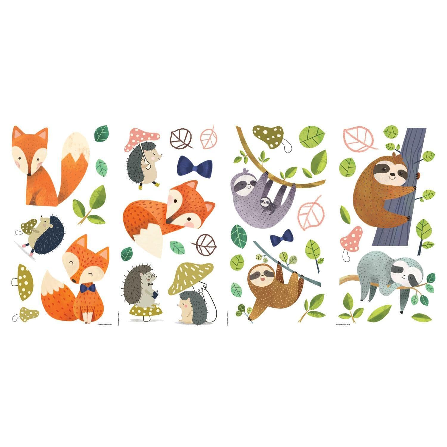 RoomMates Forest Friends Peel & Stick Wall Decals