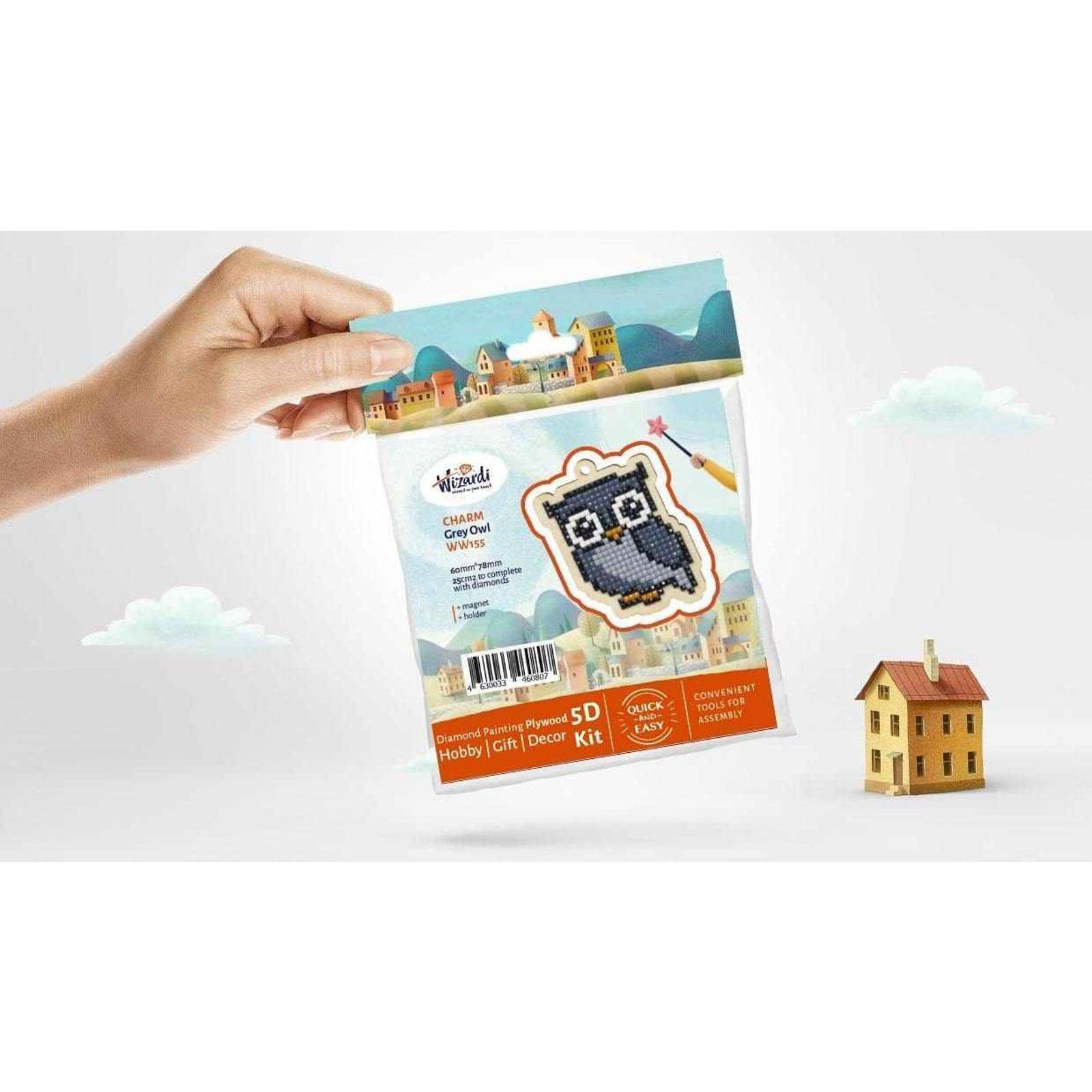 Wizardi Diamond Painting Ornament Kit Dog Jack