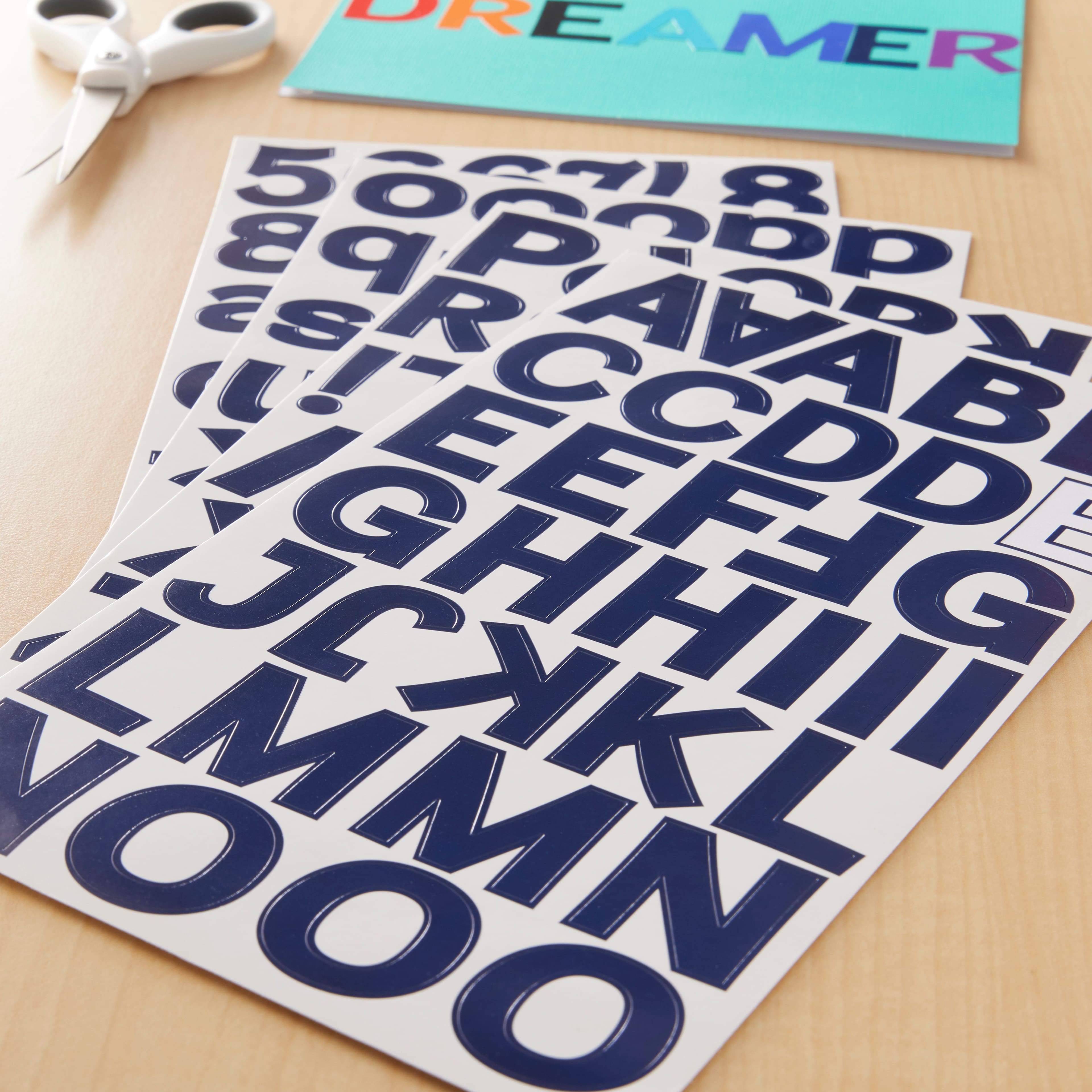 Block Alphabet & Number Stickers by Recollections