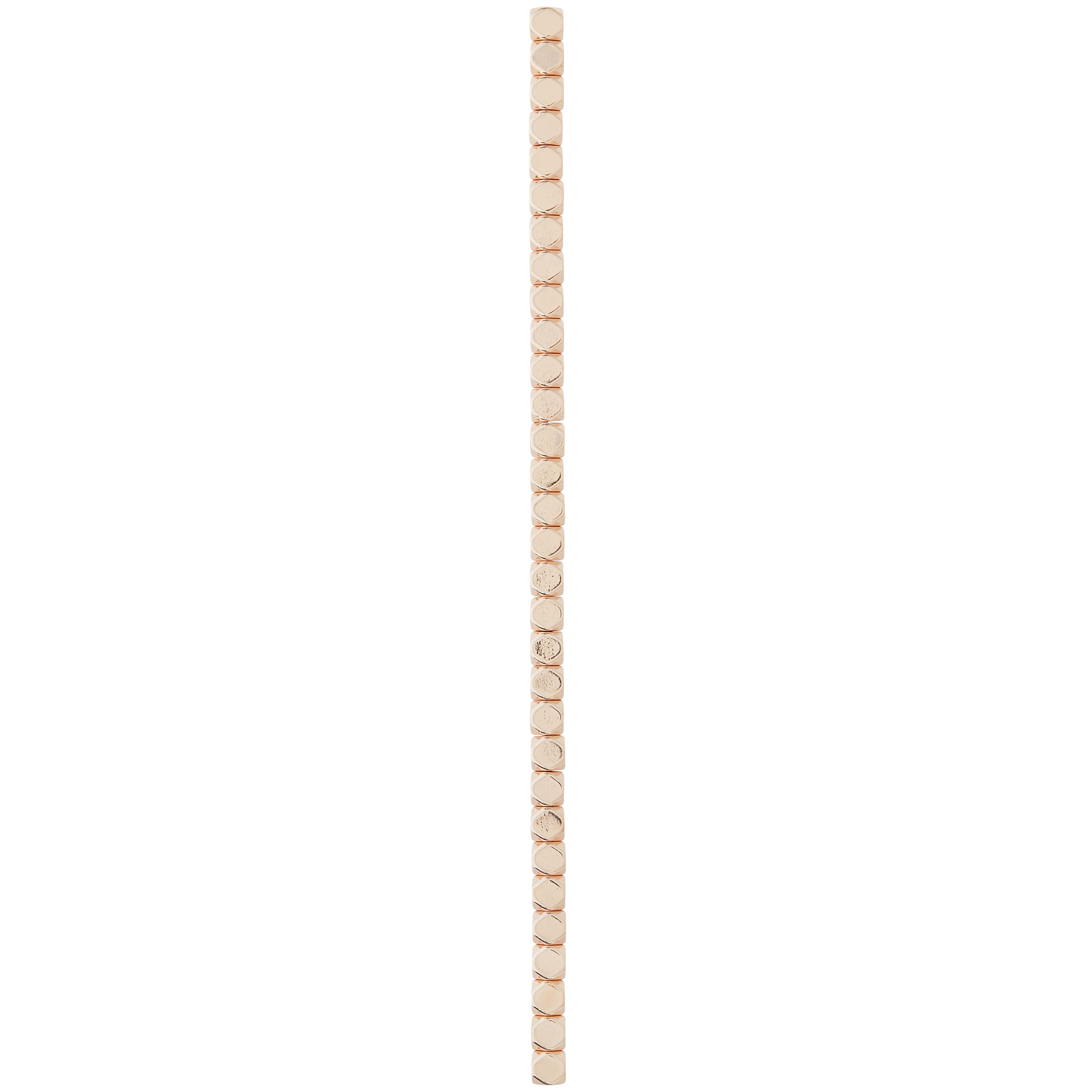 Rose Gold Hematite Cube Beads, 6mm by Bead Landing™