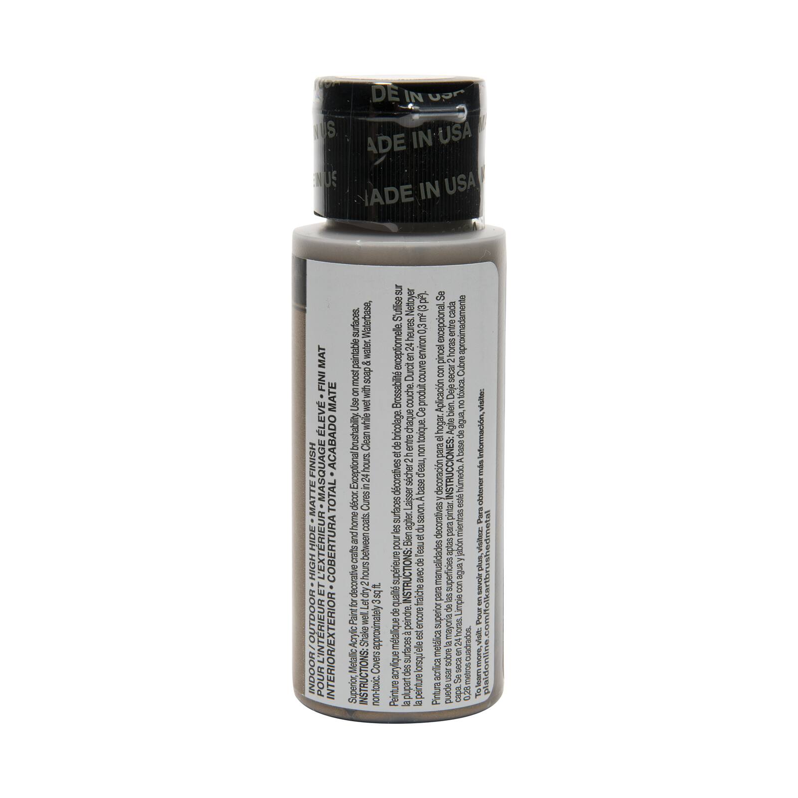 FolkArt® Brushed Metal™ Matte Finish Acrylic Paint, 2 oz.