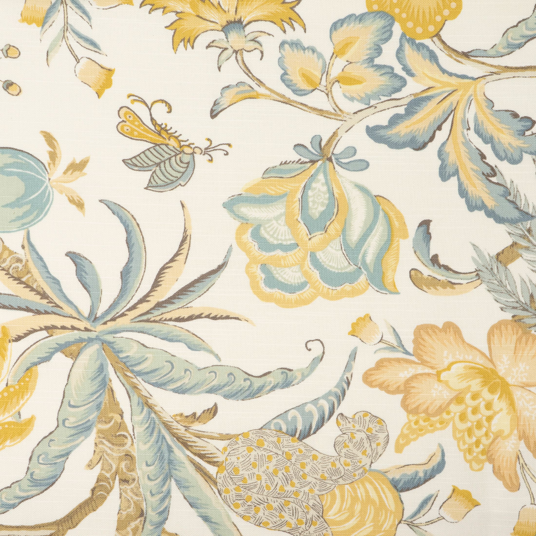 Waverly 54" Blonde Fiji Flora Cotton Fabric