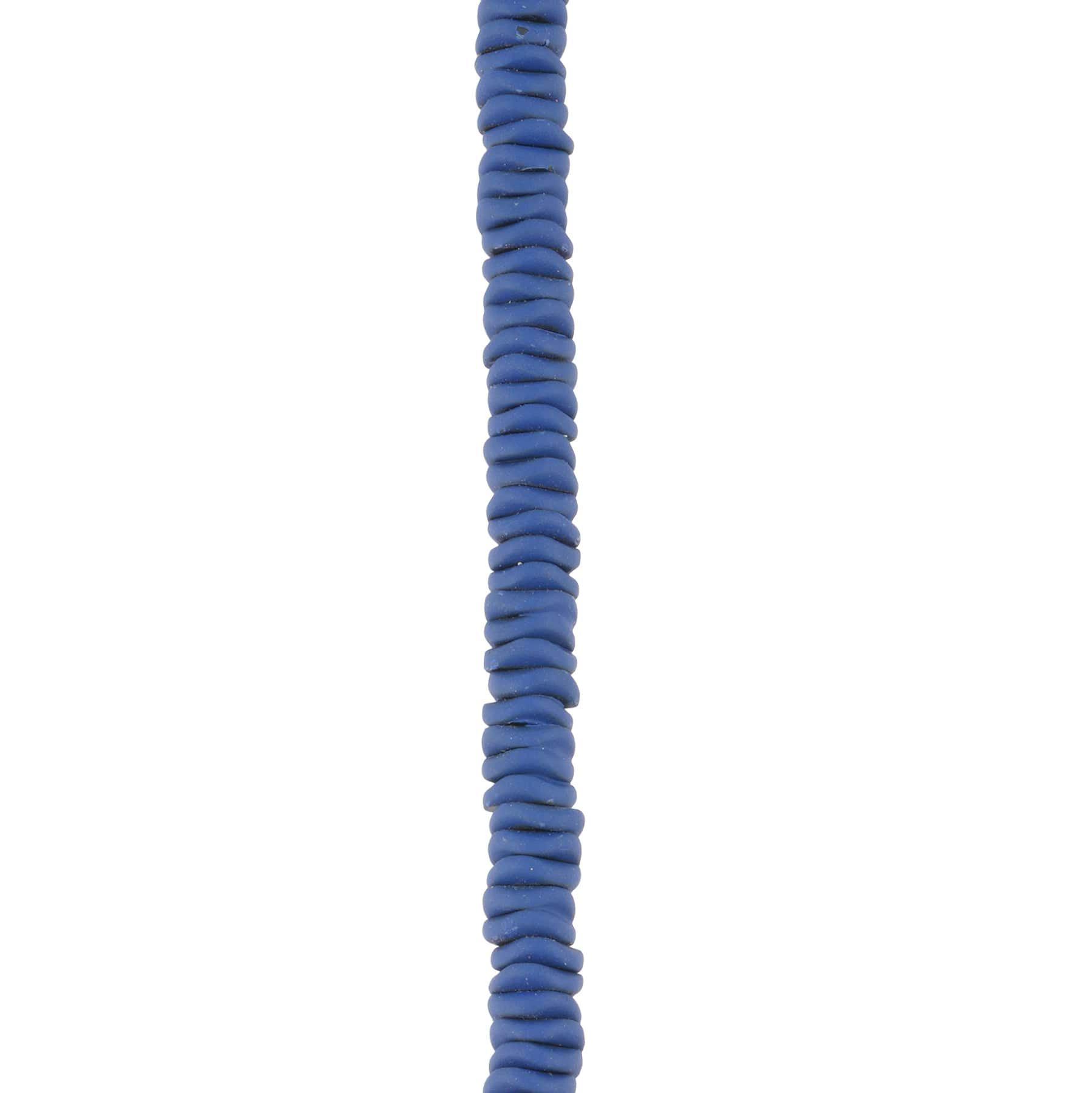 Blue Painted Reconstituted Hematite Wave Heishi Beads, 5.8mm by Bead Landing®