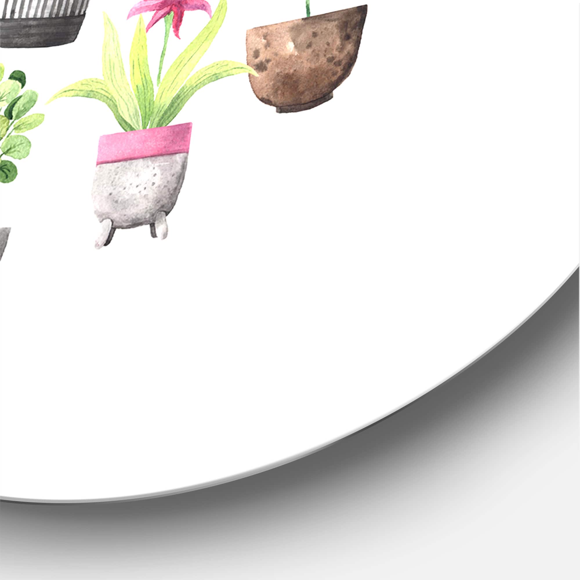 Designart - Cacti In Ceramic Pots In Gentle Tones II