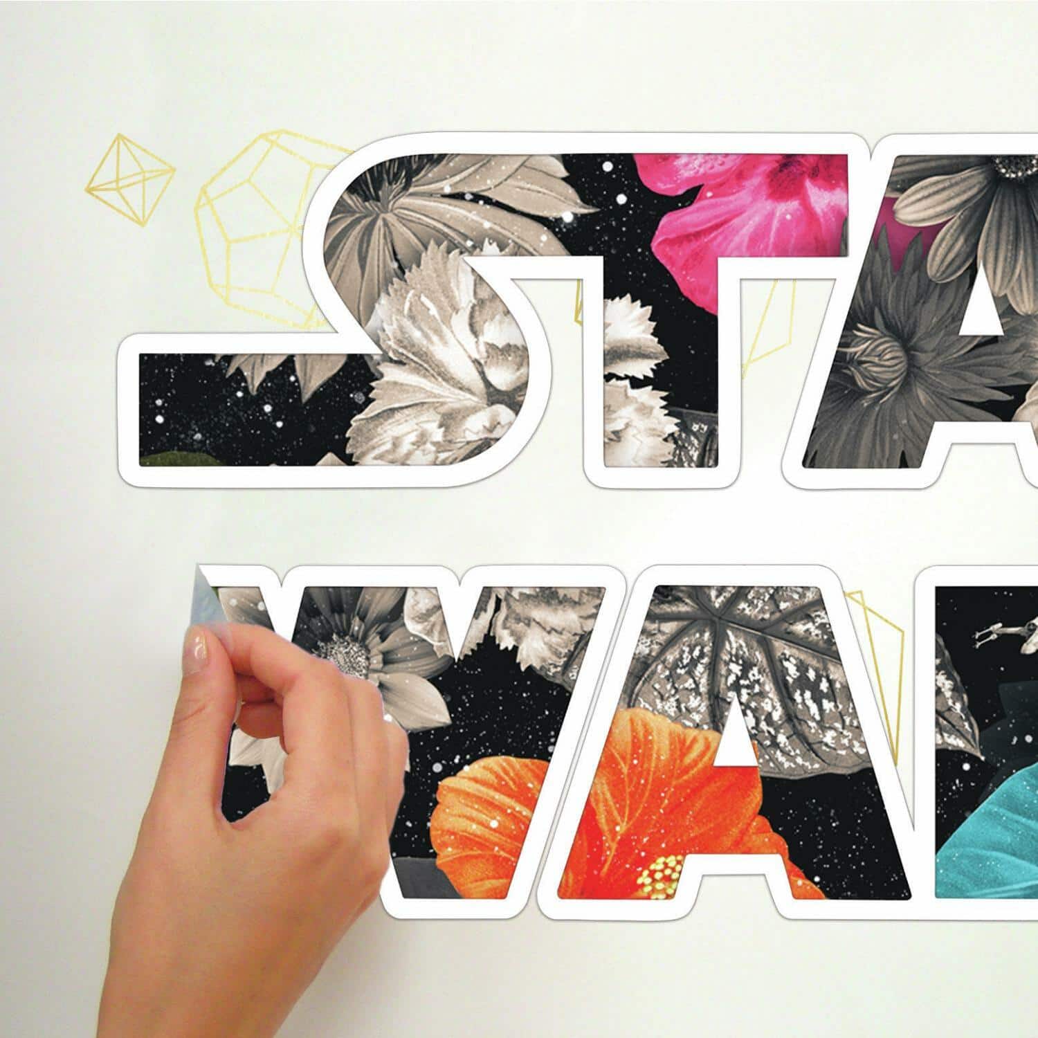 RoomMates Star Wars Floral Logo Peel & Stick Giant Wall Decals