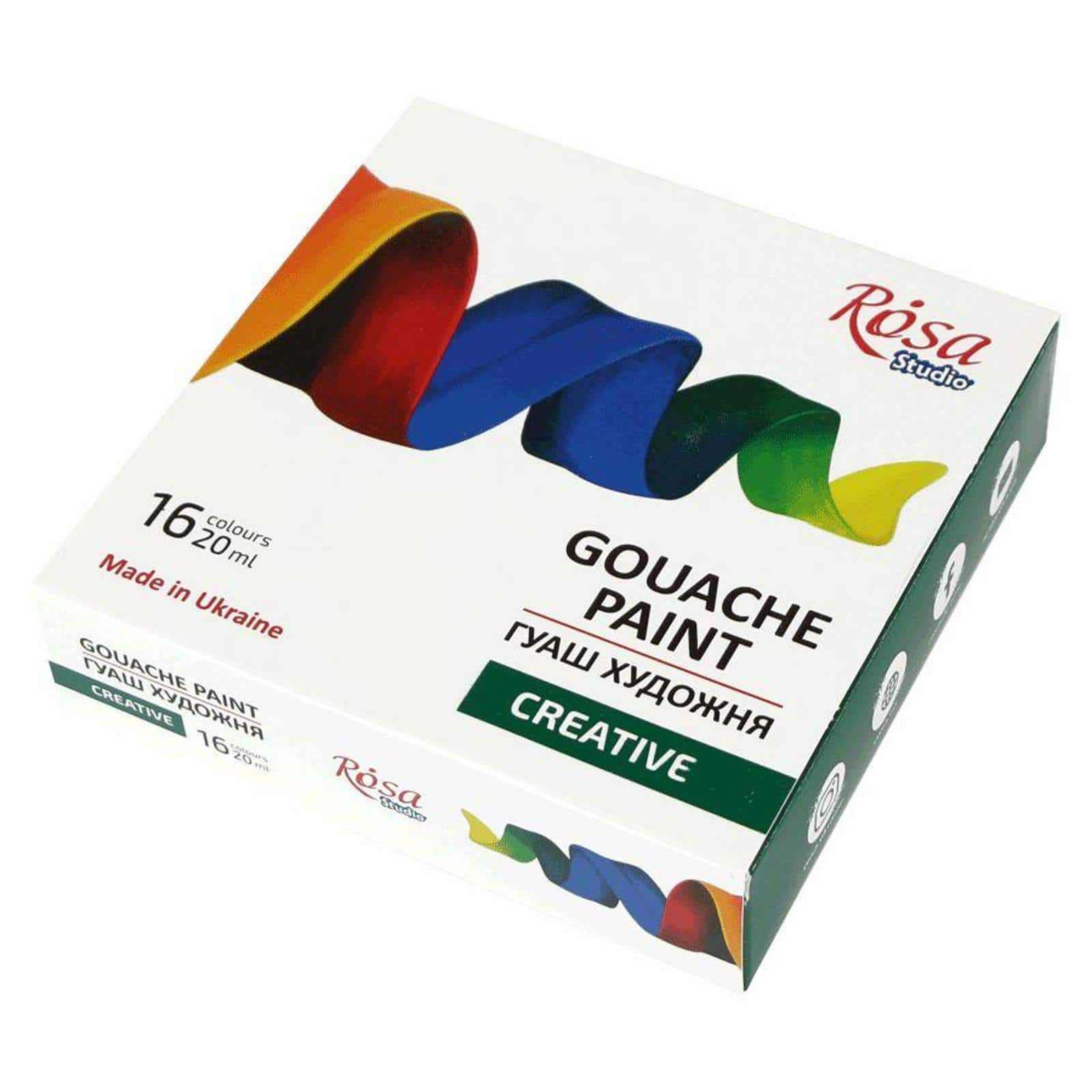 Rosa Studio 16 Colors Creative Gouache Paint Set