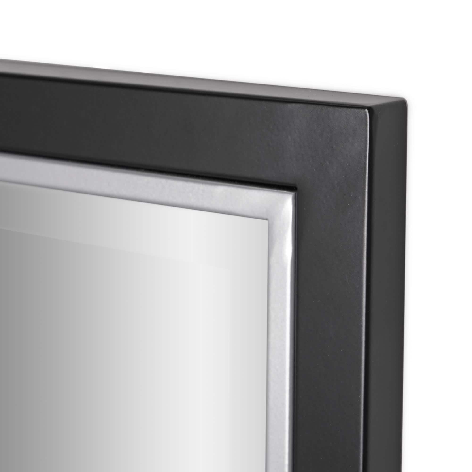 Head West Metal Framed Beveled Edge Rectangular Vanity Wall Mirror