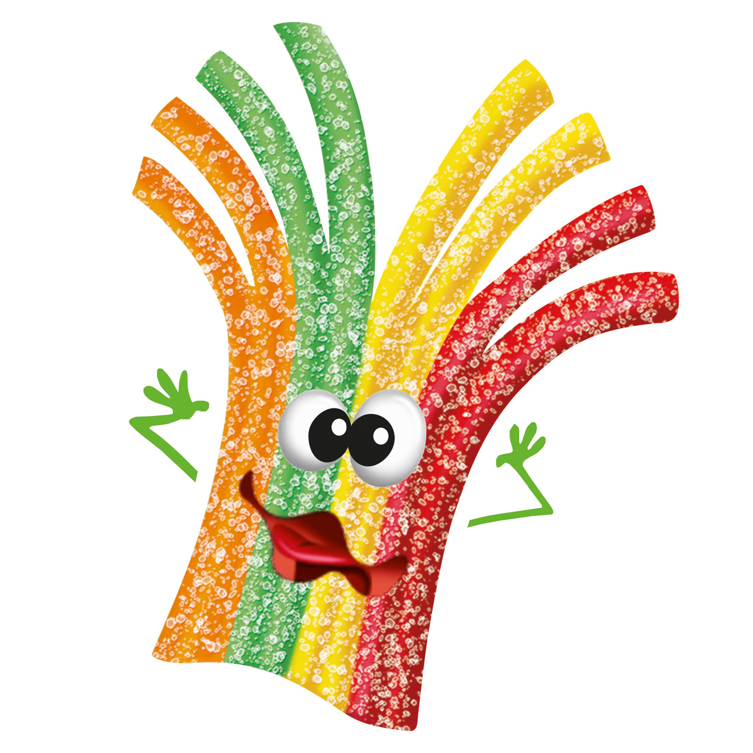 Bonbons gélifiés en bandes arc-en-ciel Z!NG d’Haribo