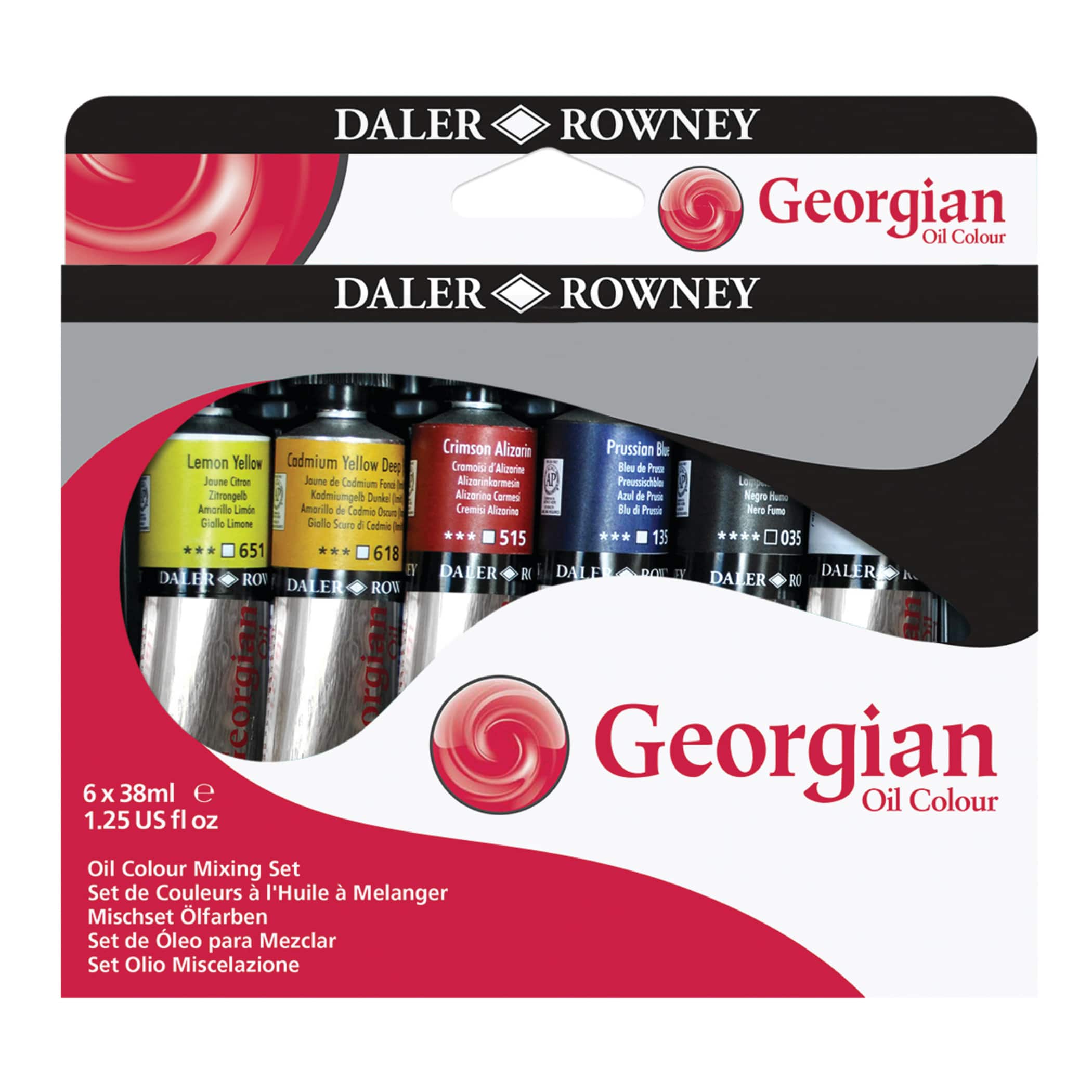 Daler-Rowney® 38mL Georgian Oil 6 Color Paint Mixing Set