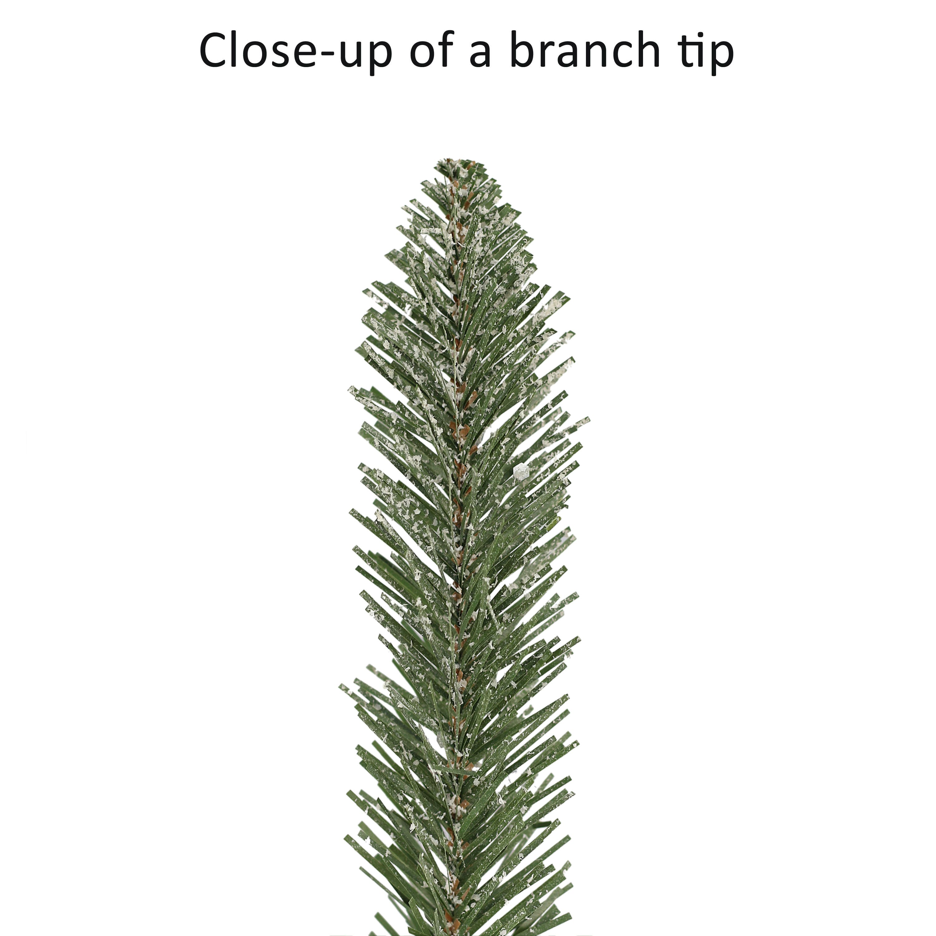 4ft. Pre-Lit Flocked Potted Trees with Battery-Operated Timer, 2ct.