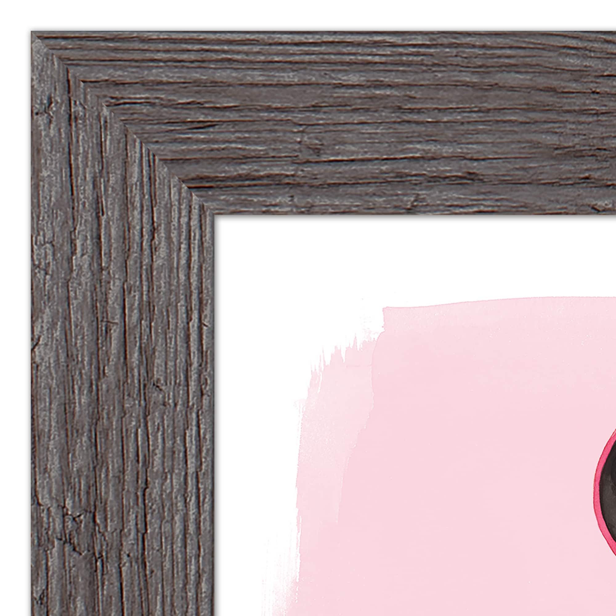 Live Simple Love Chocolate Western Gray Framed Print