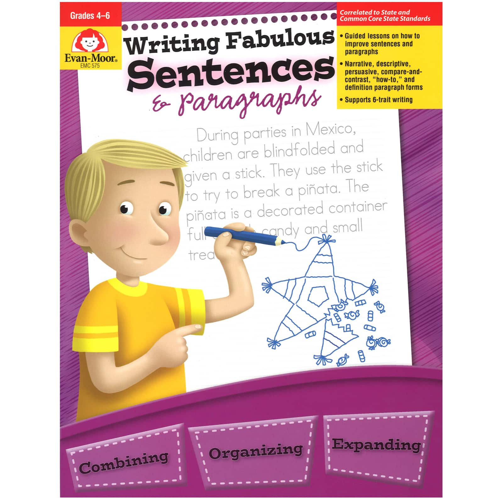Evan-Moor® Grades 4-6 Writing Fabulous Sentences & Paragraphs Teacher Reproducibles