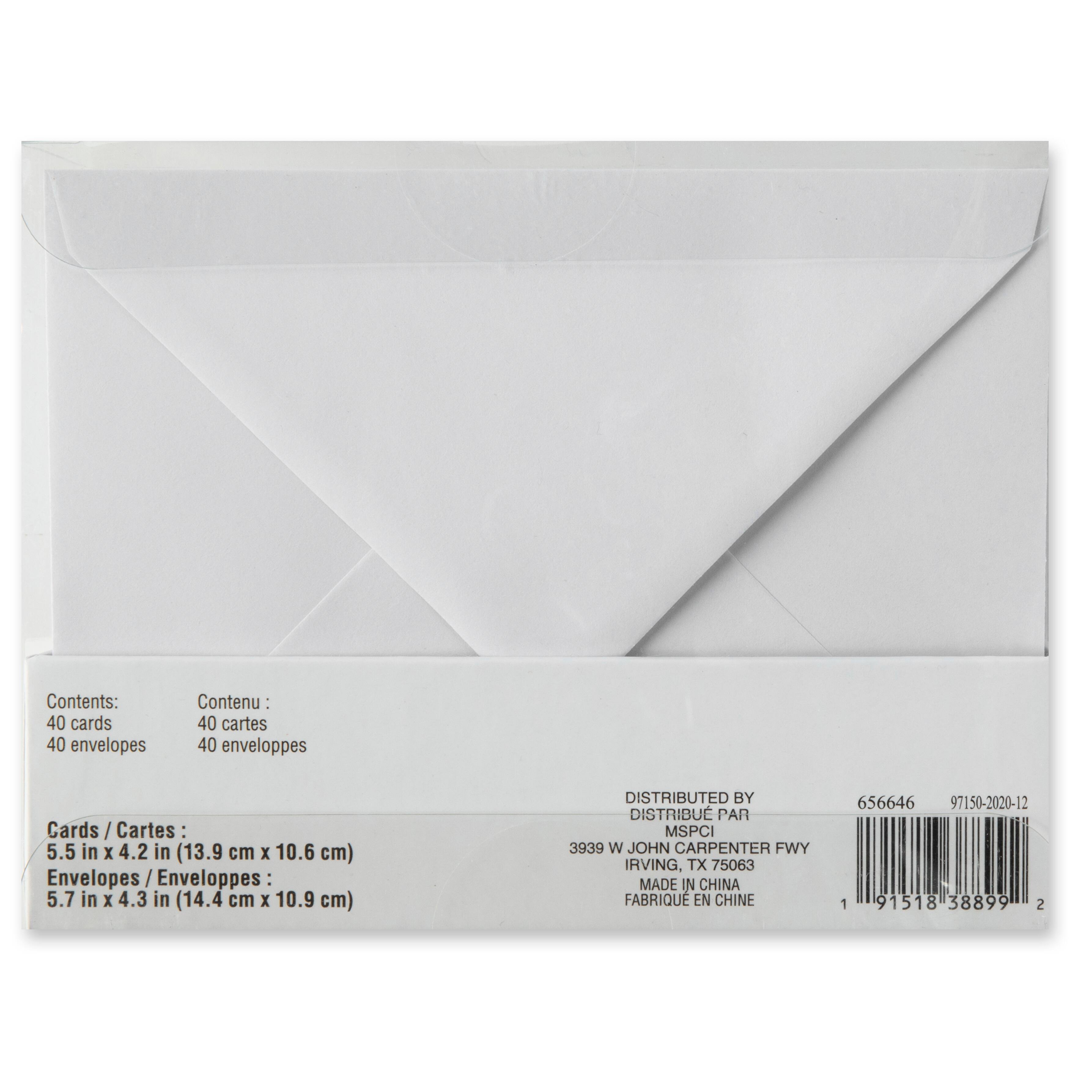 Embossed Thank You Cards & Envelopes by Recollections™, 5.5" x 4.2"