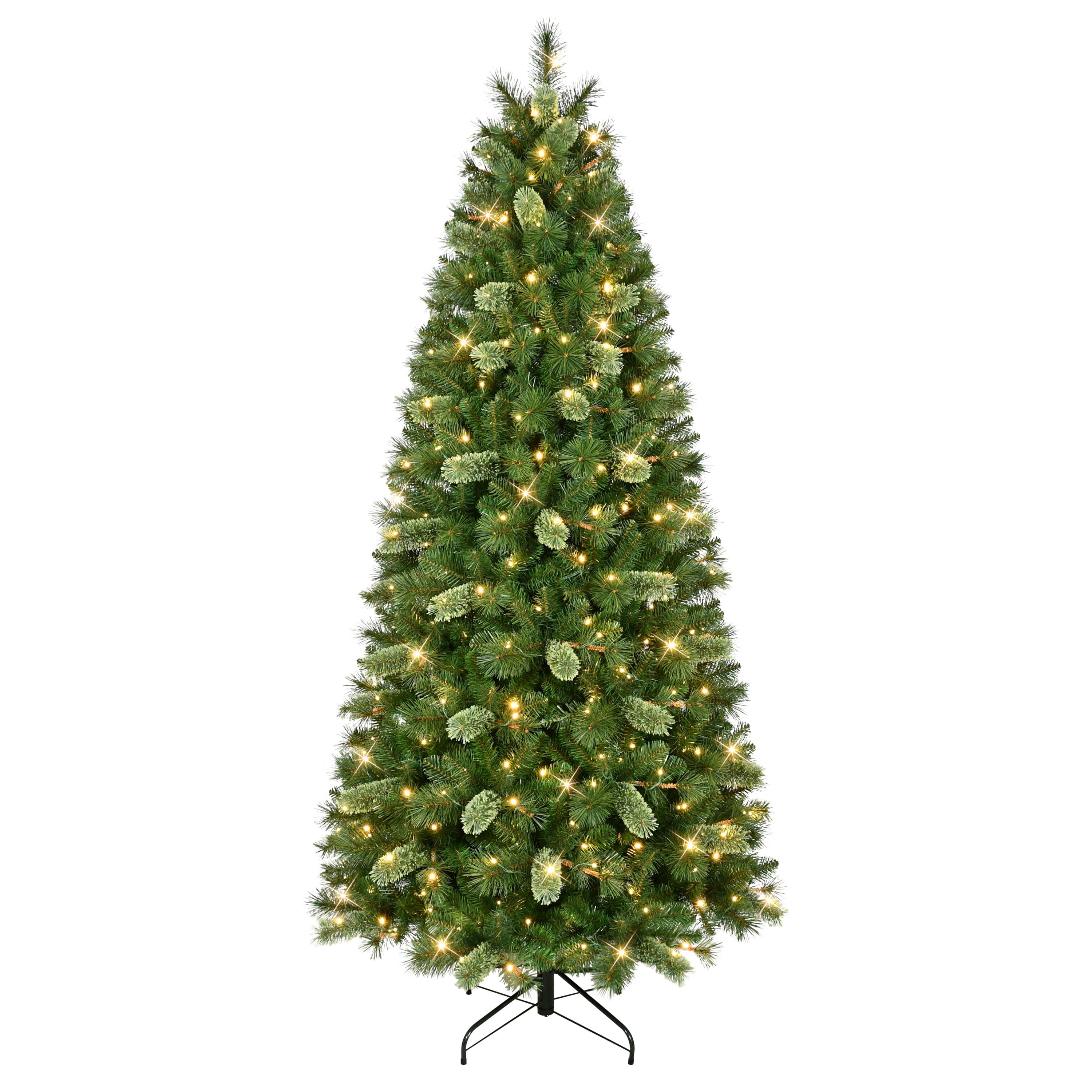 7.5ft. Pre-Lit Teton Pine Artificial Tree, Warm White LED Lights