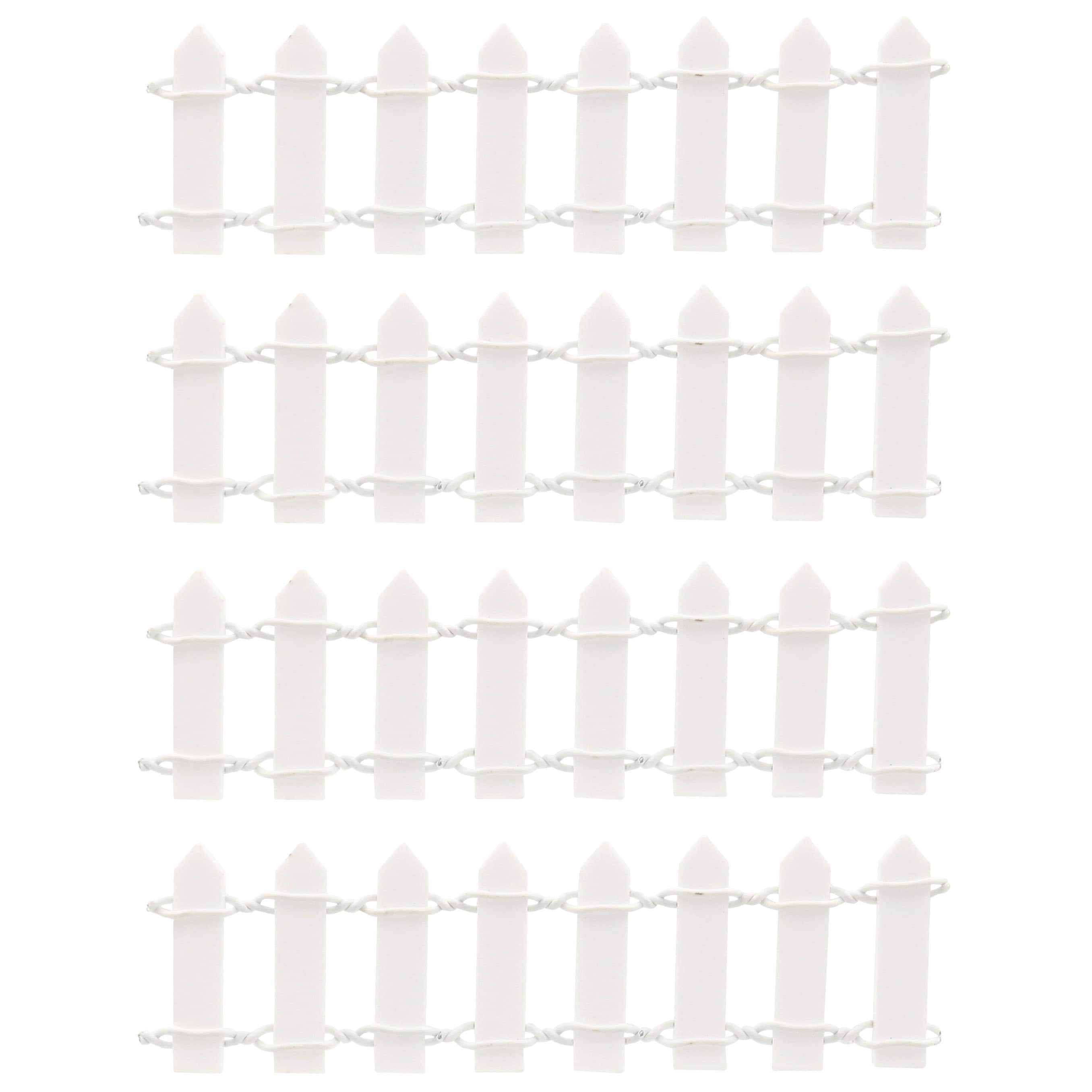 Mini White Fence Decorations, 4ct. by Ashland®