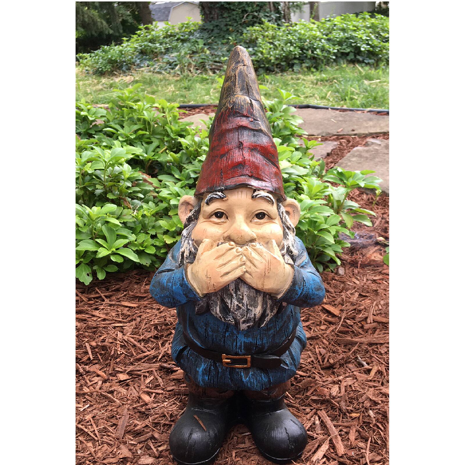 Santa's Workshop 18.7'' Speak No Evil Gnome Accent
