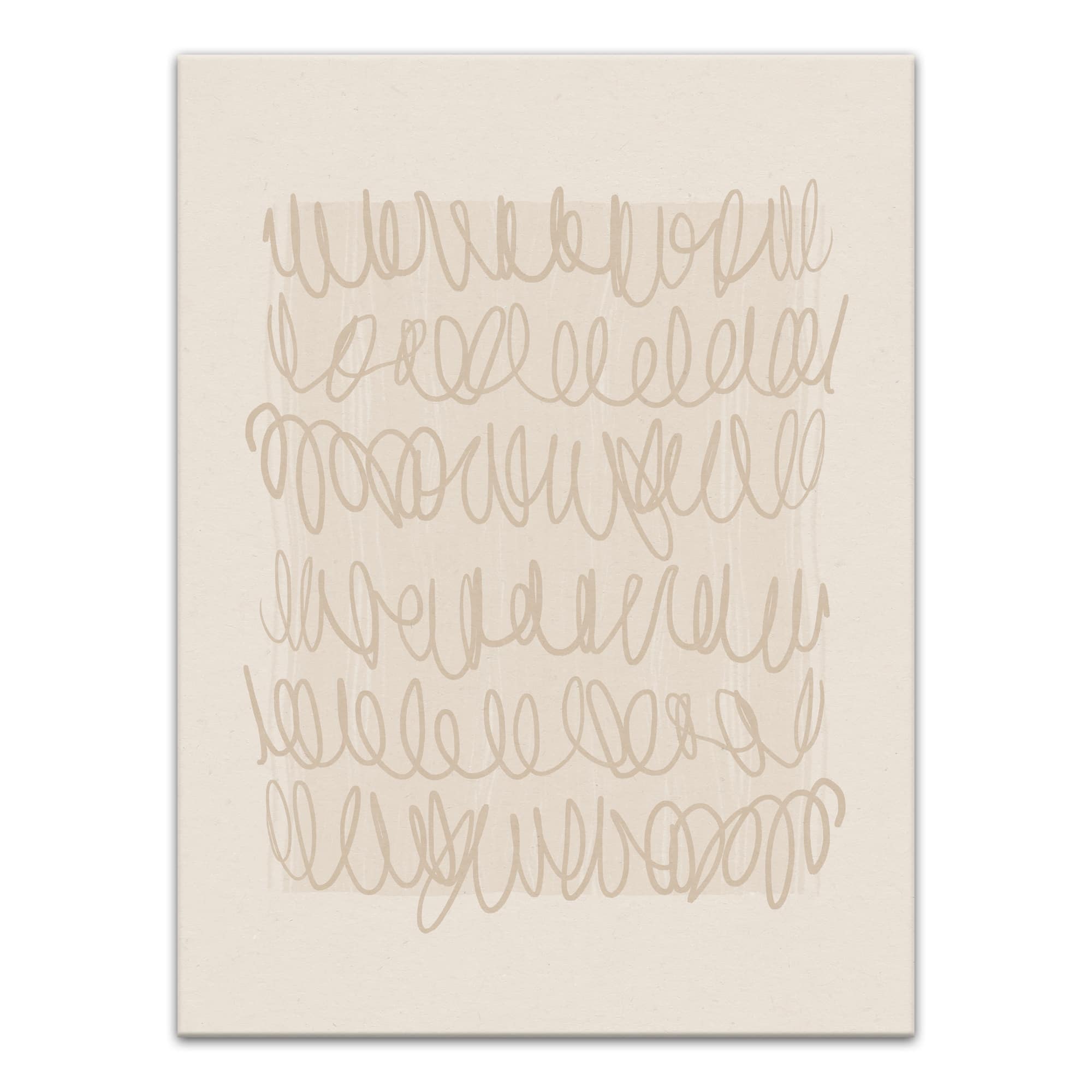 Subtle Scribble 18" x 24" Canvas Wall Art