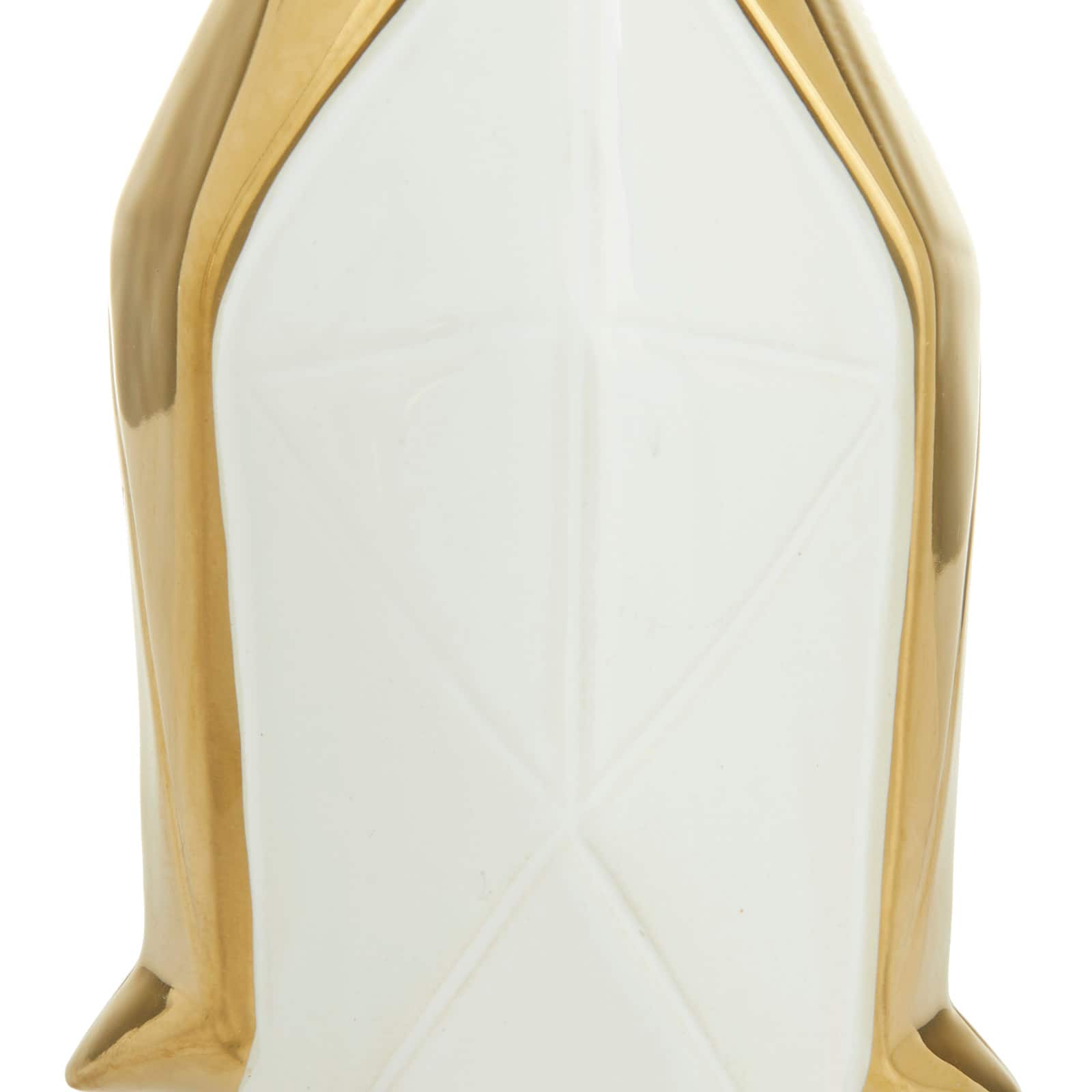 CosmoLiving by Cosmopolitan Gold Porcelain Glam Sculpture, 11" x 9"