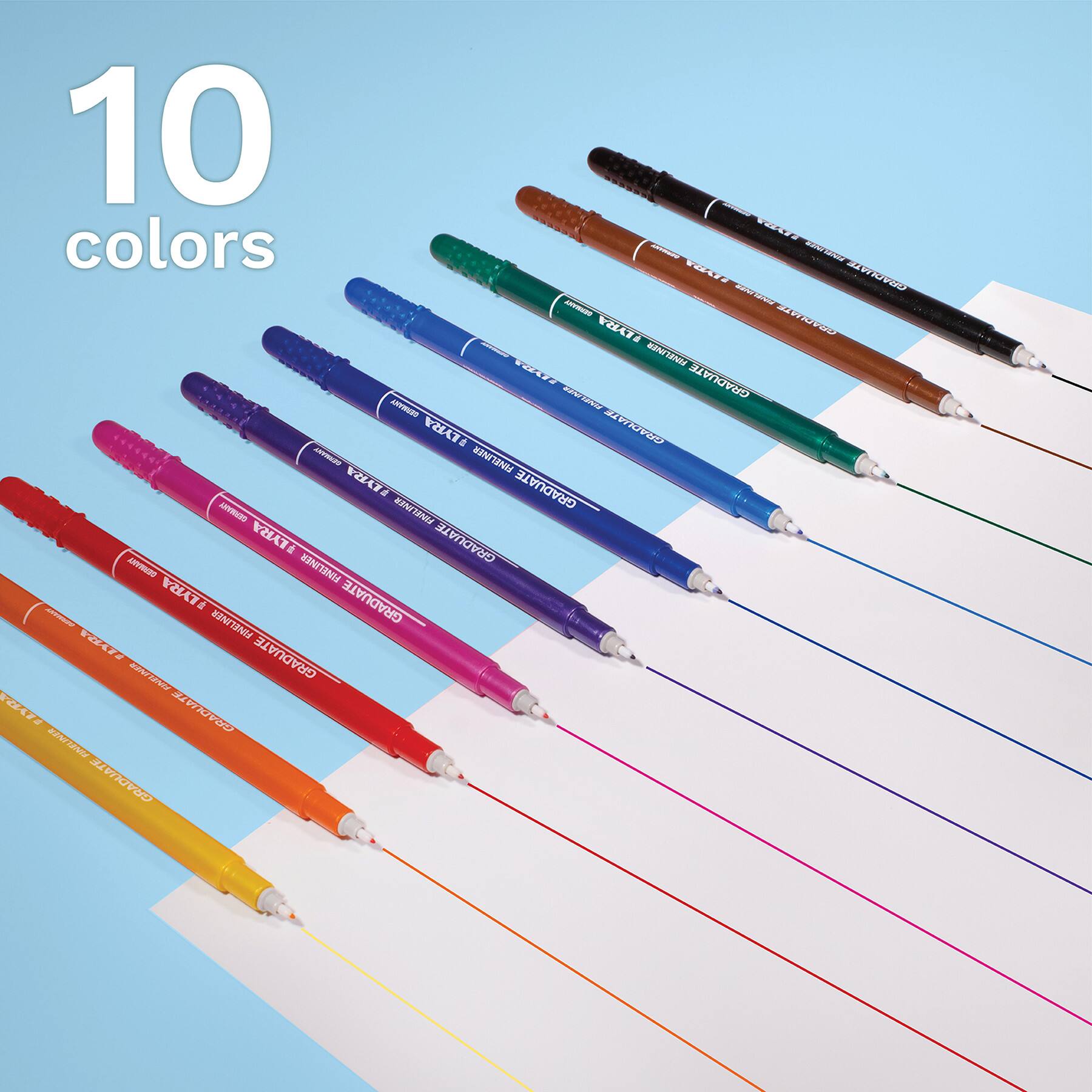 Lyra Graduate Fineliner Marker Set Tin