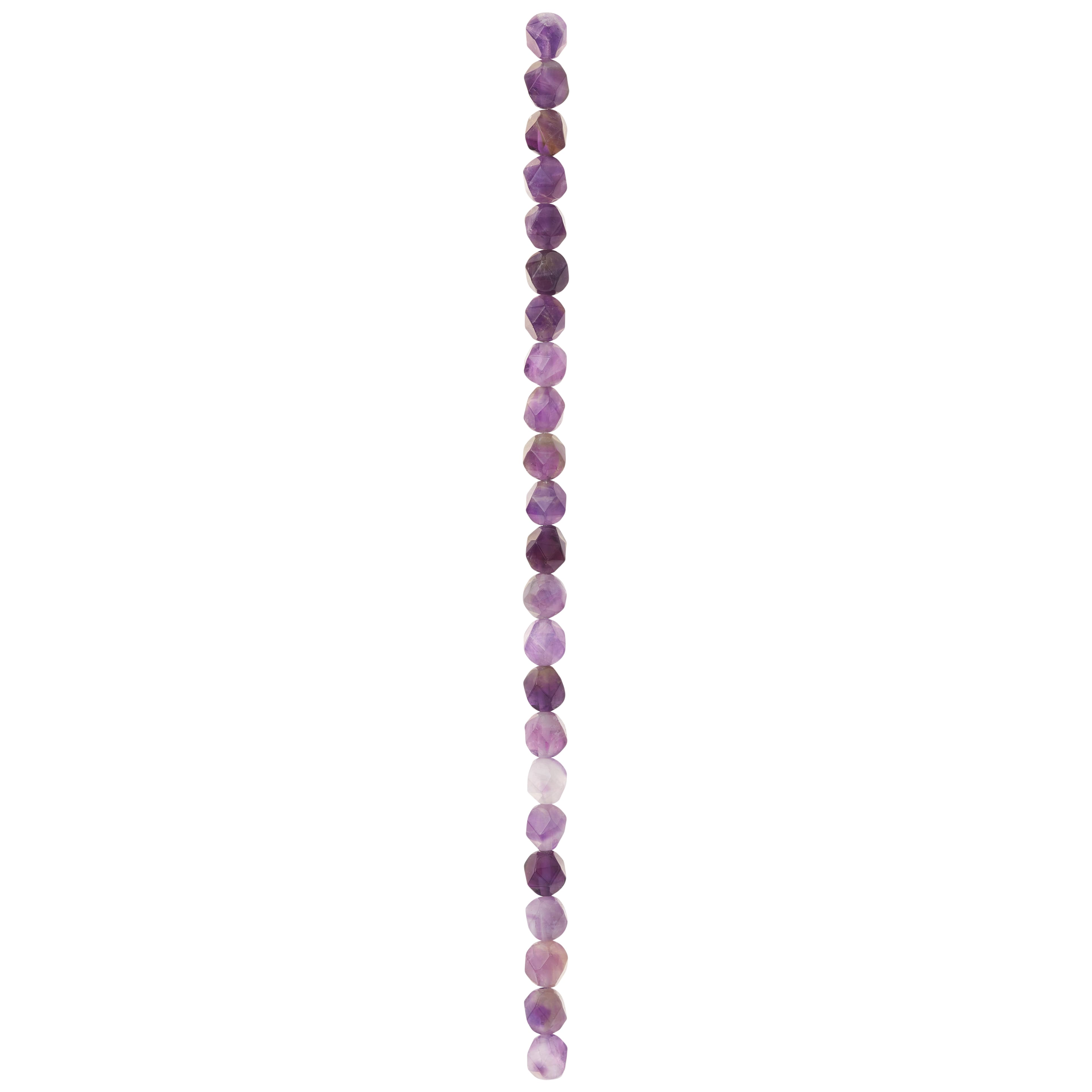 12 Pack: Purple Amethyst Faceted Beads by Bead Landing™, 8mm