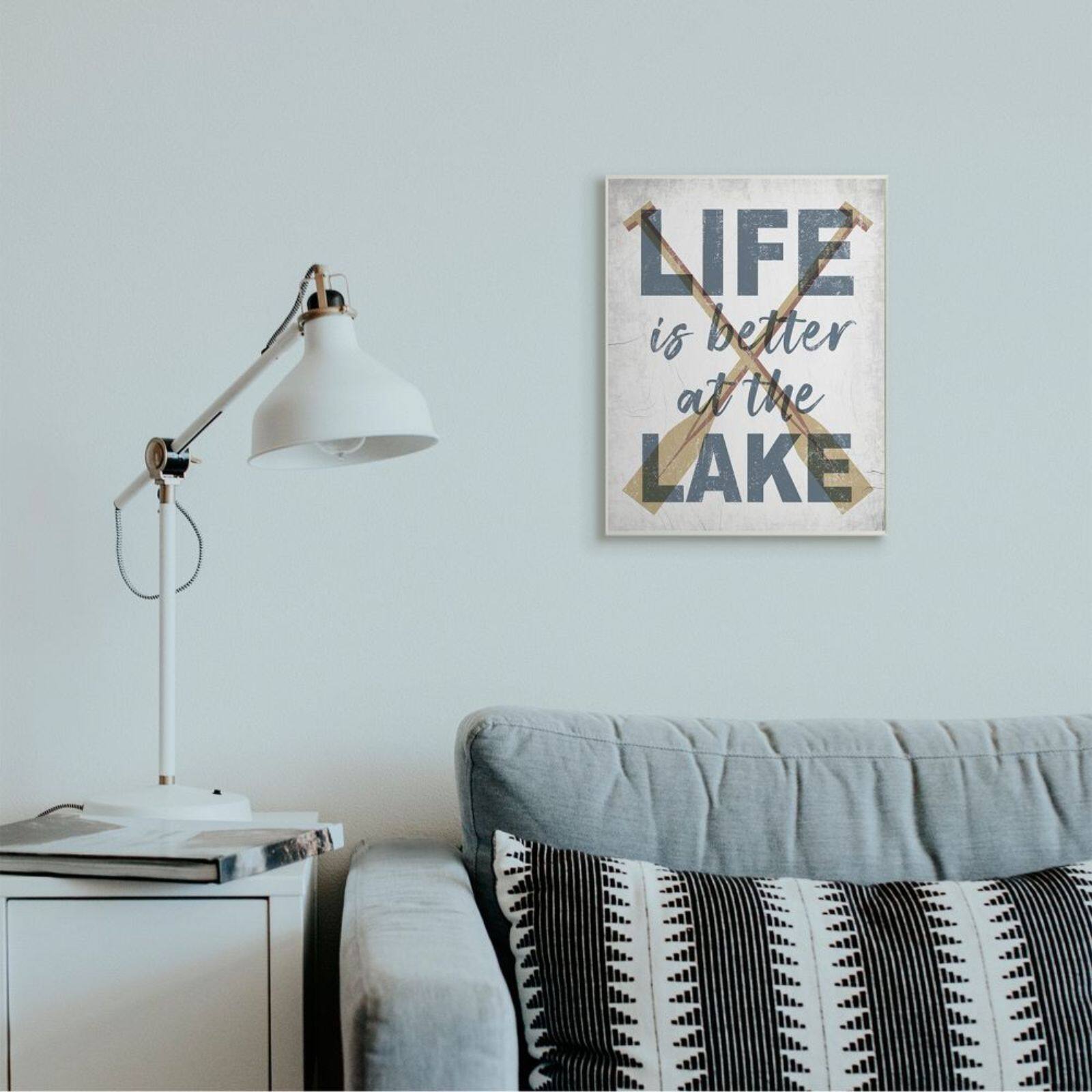 Stupell Industries Life is Better at the Lake Wall Sign