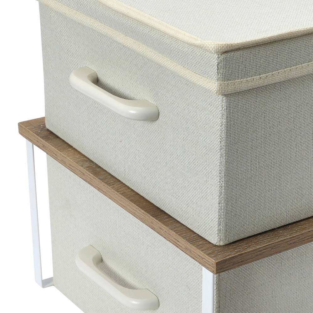 Household Essentials Stacking Storage Boxes Set