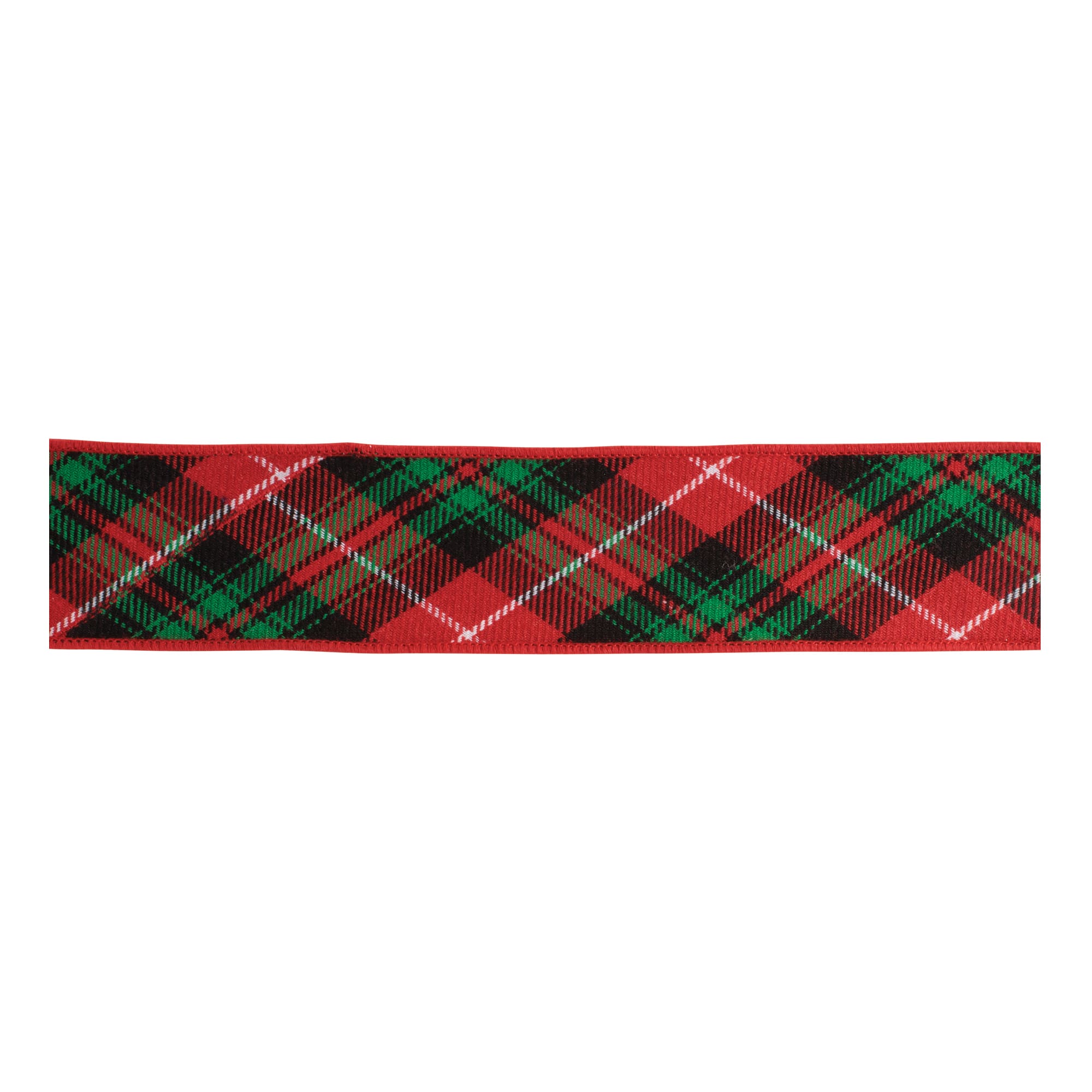 Melrose 2.5" x 5yd. Tartan Plaid Wired Cotton Ribbon