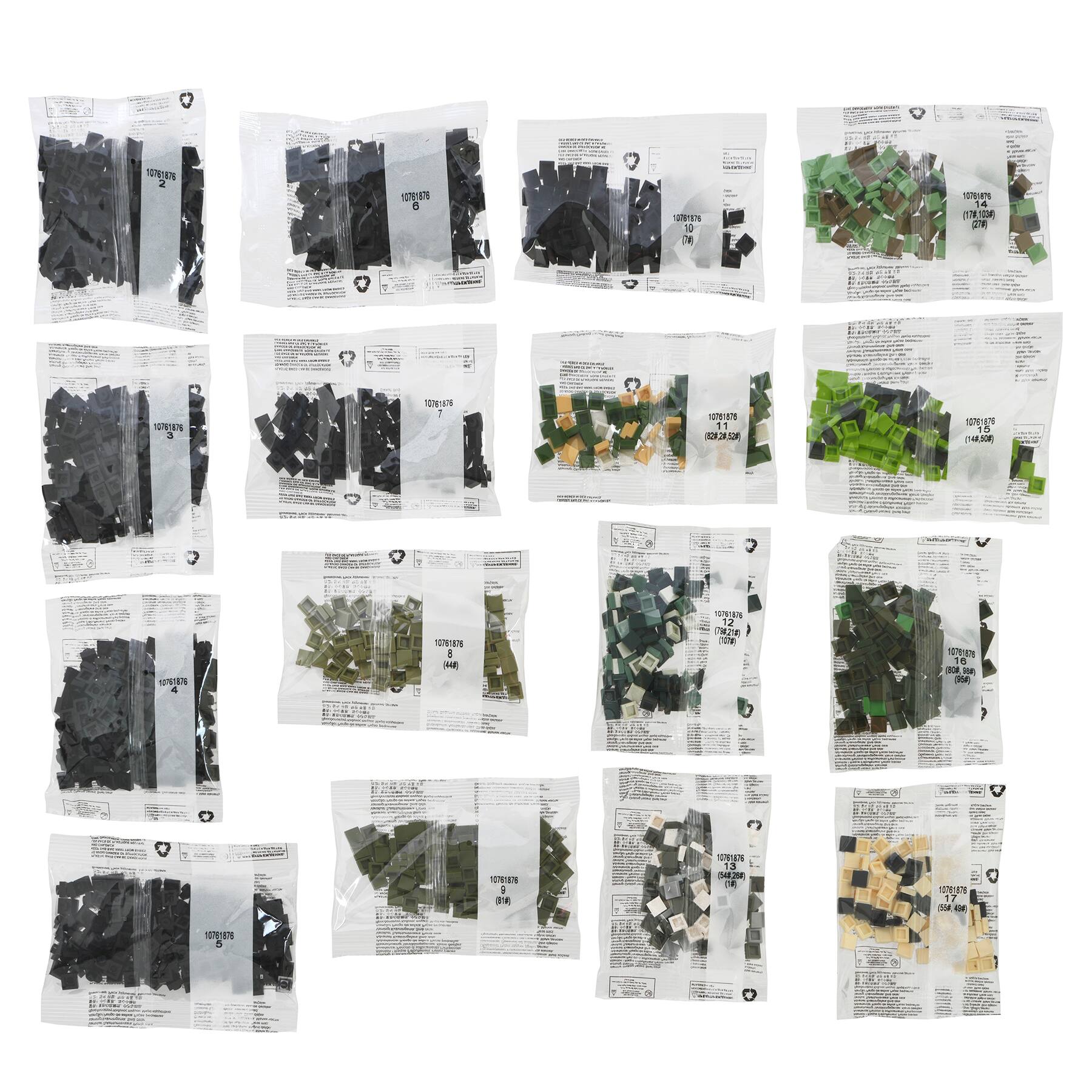 10" x 10" Panda Pixelated Brick Art Kit by Make Market®