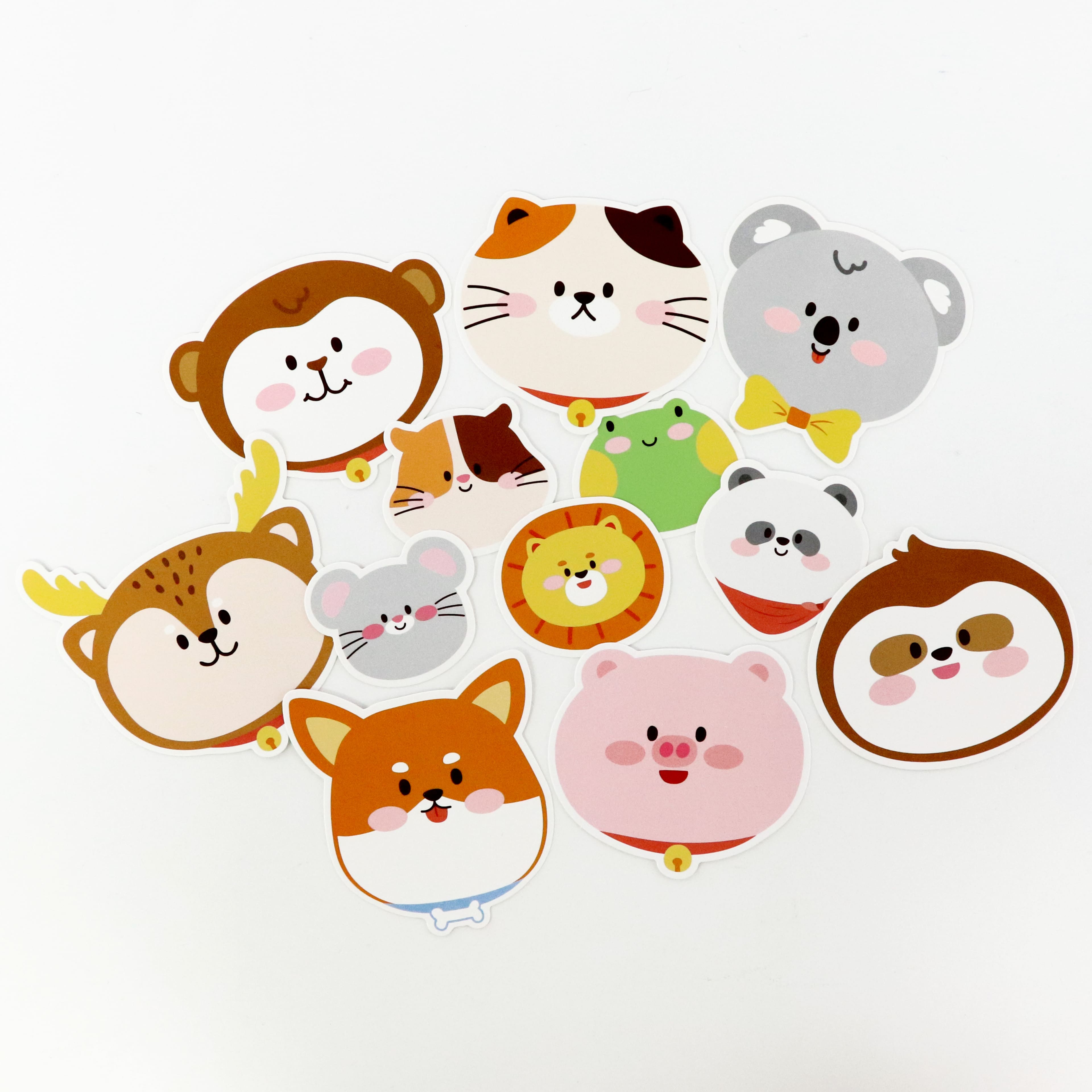 Kawaii Animal Face Die Cut Stickers by Recollections™
