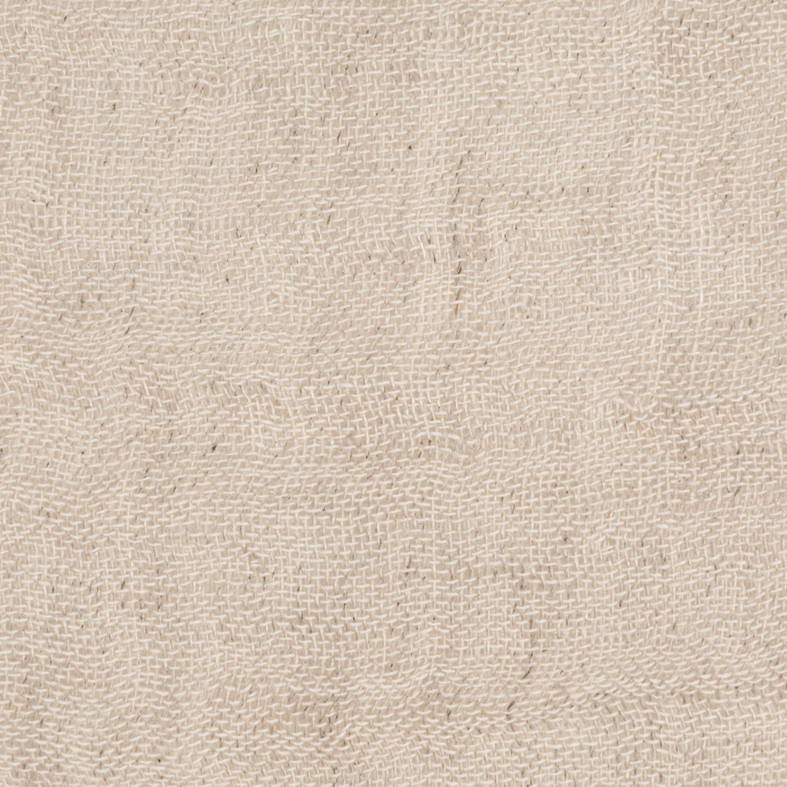 Hello Honey® 18" x 18" Natural Patterned Edge Woven Cotton & Linen Pillow