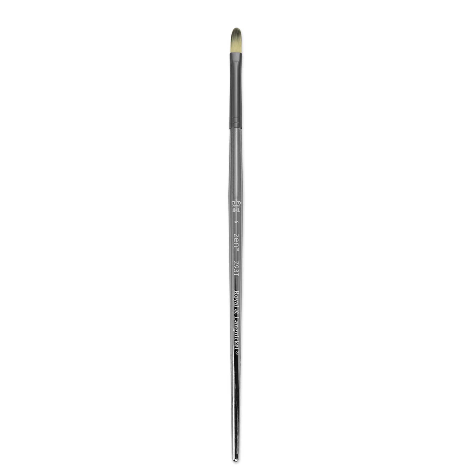 12 Pack: Zen™ Series 93 Short Handle Filbert Brush