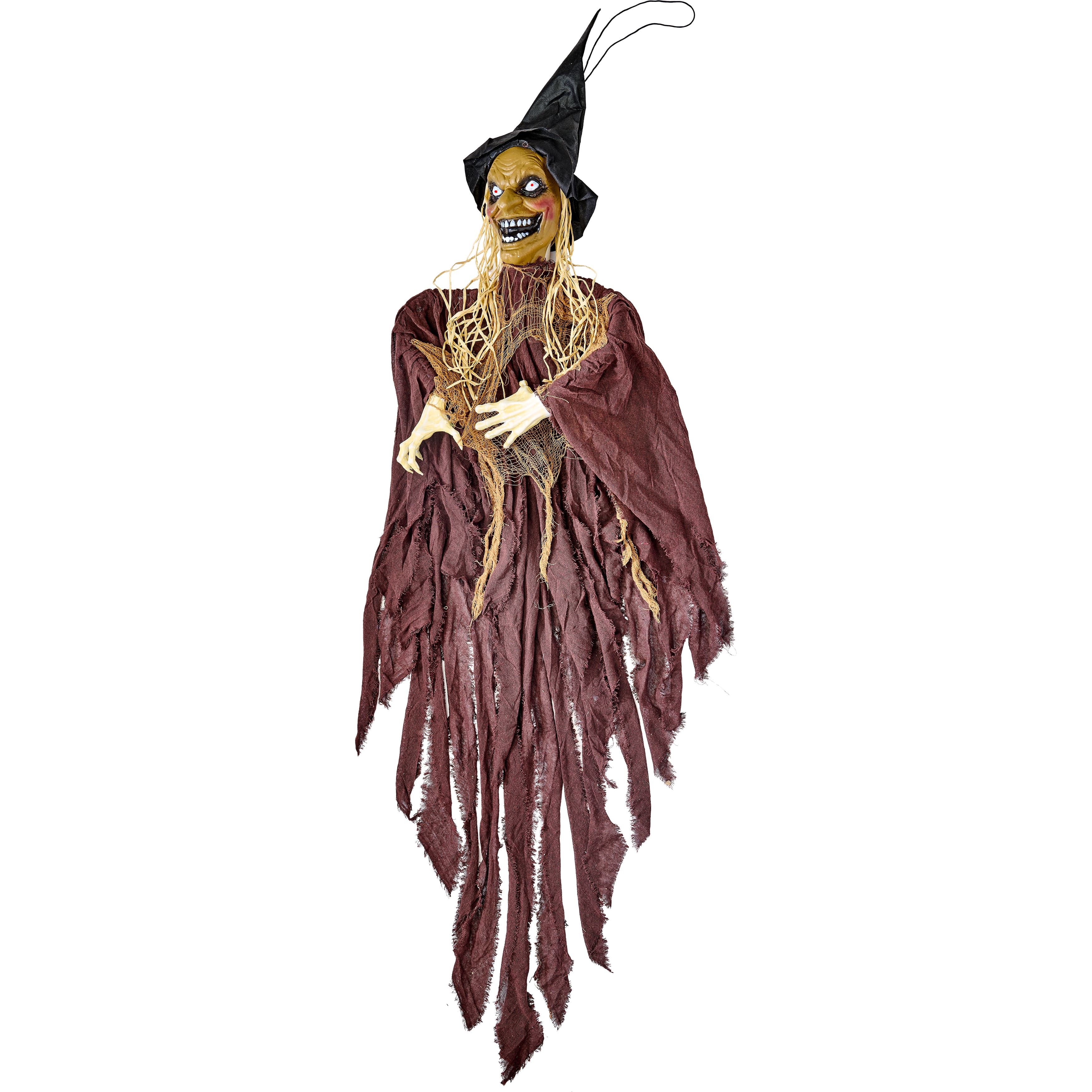 Worth Imports Giant 84" Animated Halloween Hanging Shaking Witch