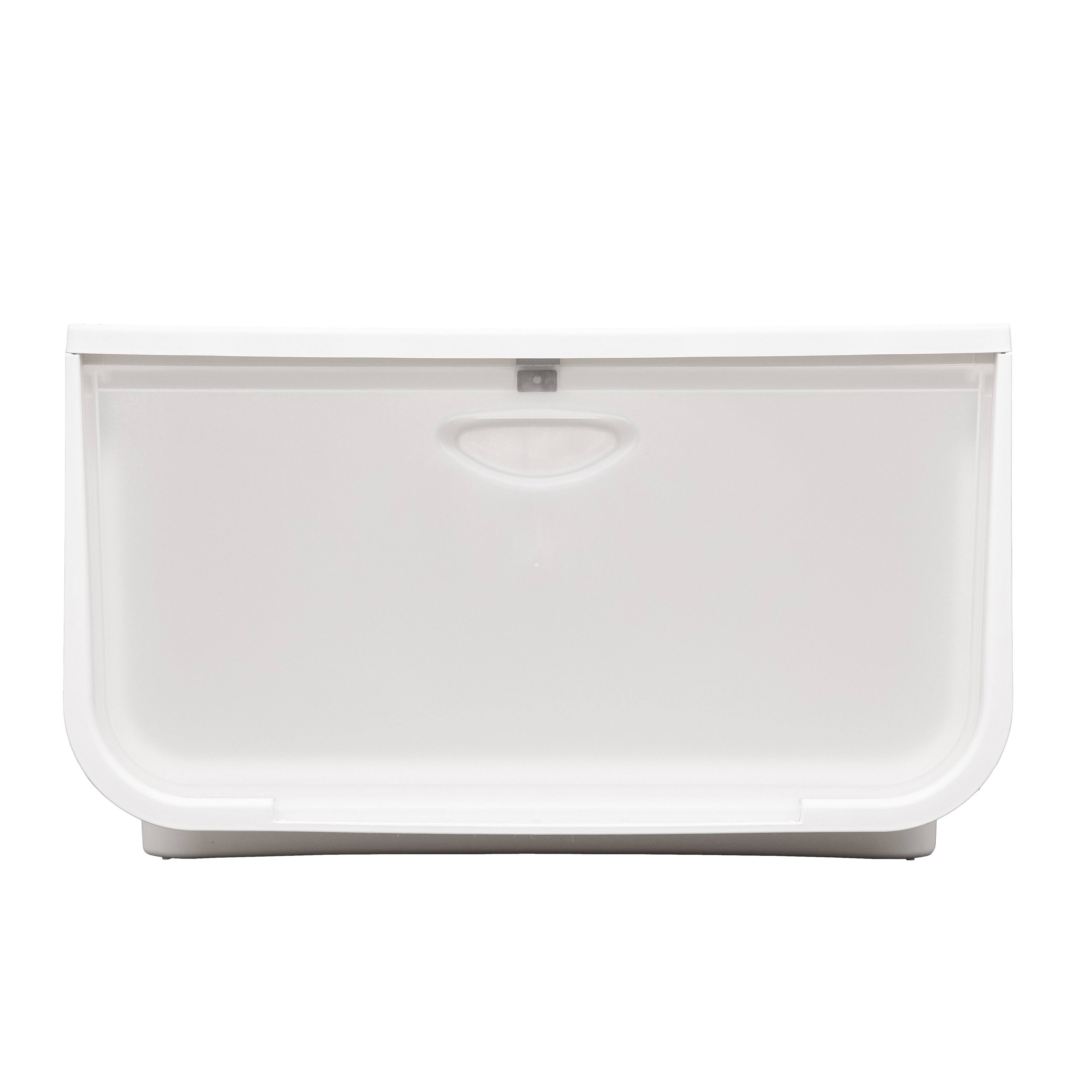 IRIS® 49qt. White & Clear Flap Box