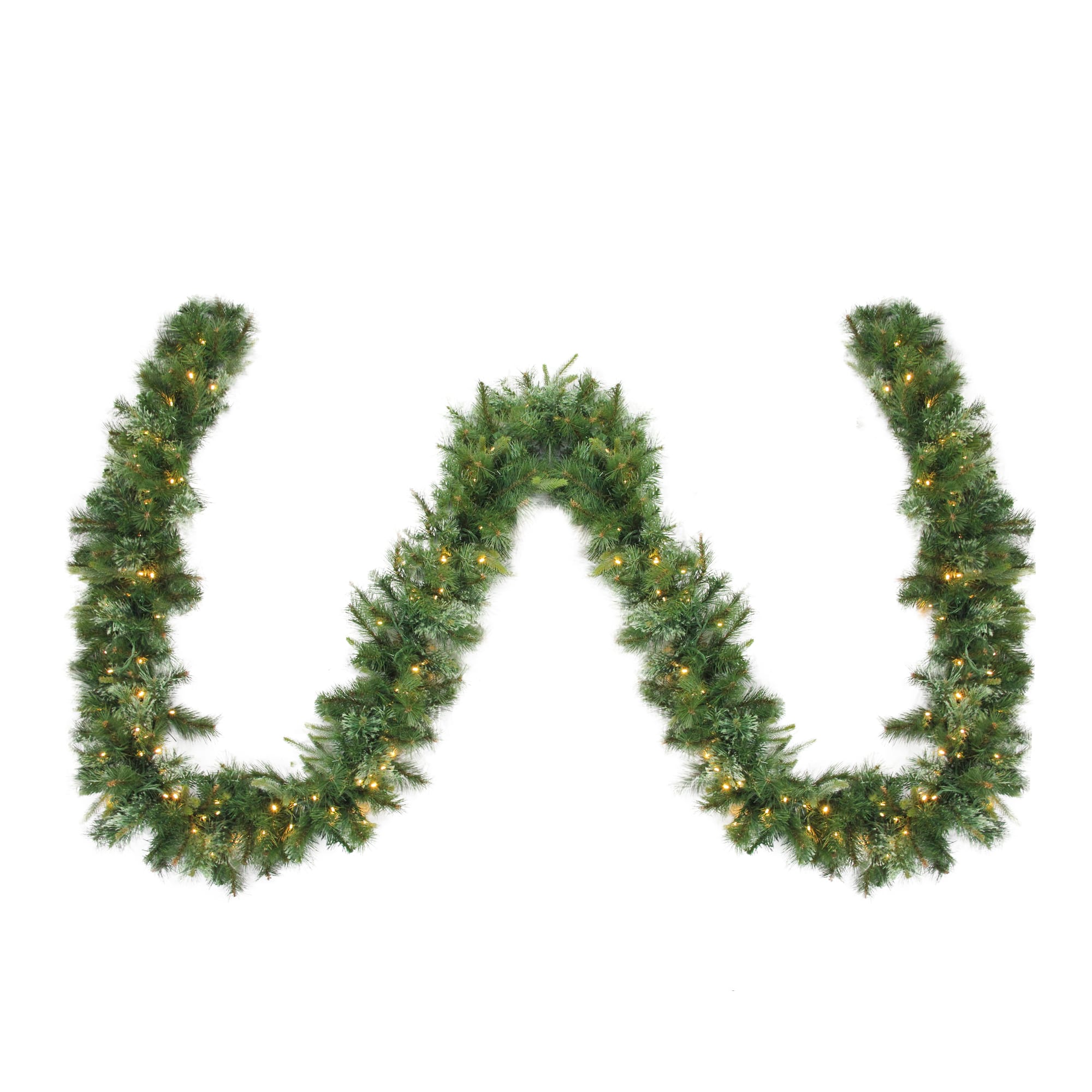 50ft. Warm White LED Lighted Ashcroft Cashmere Pine Commercial Christmas Garland