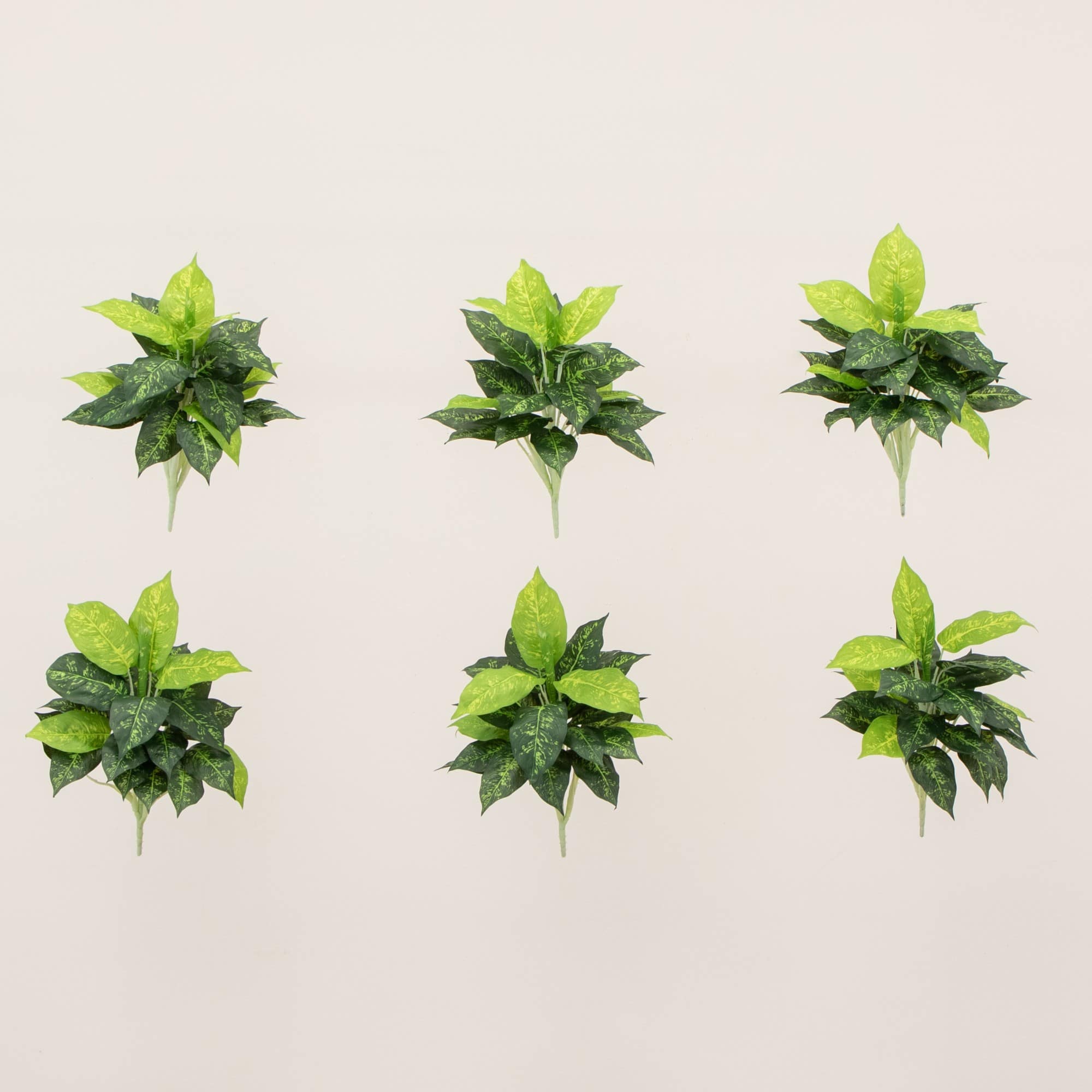 19" Artificial Dieffenbachia Plants, 6ct.