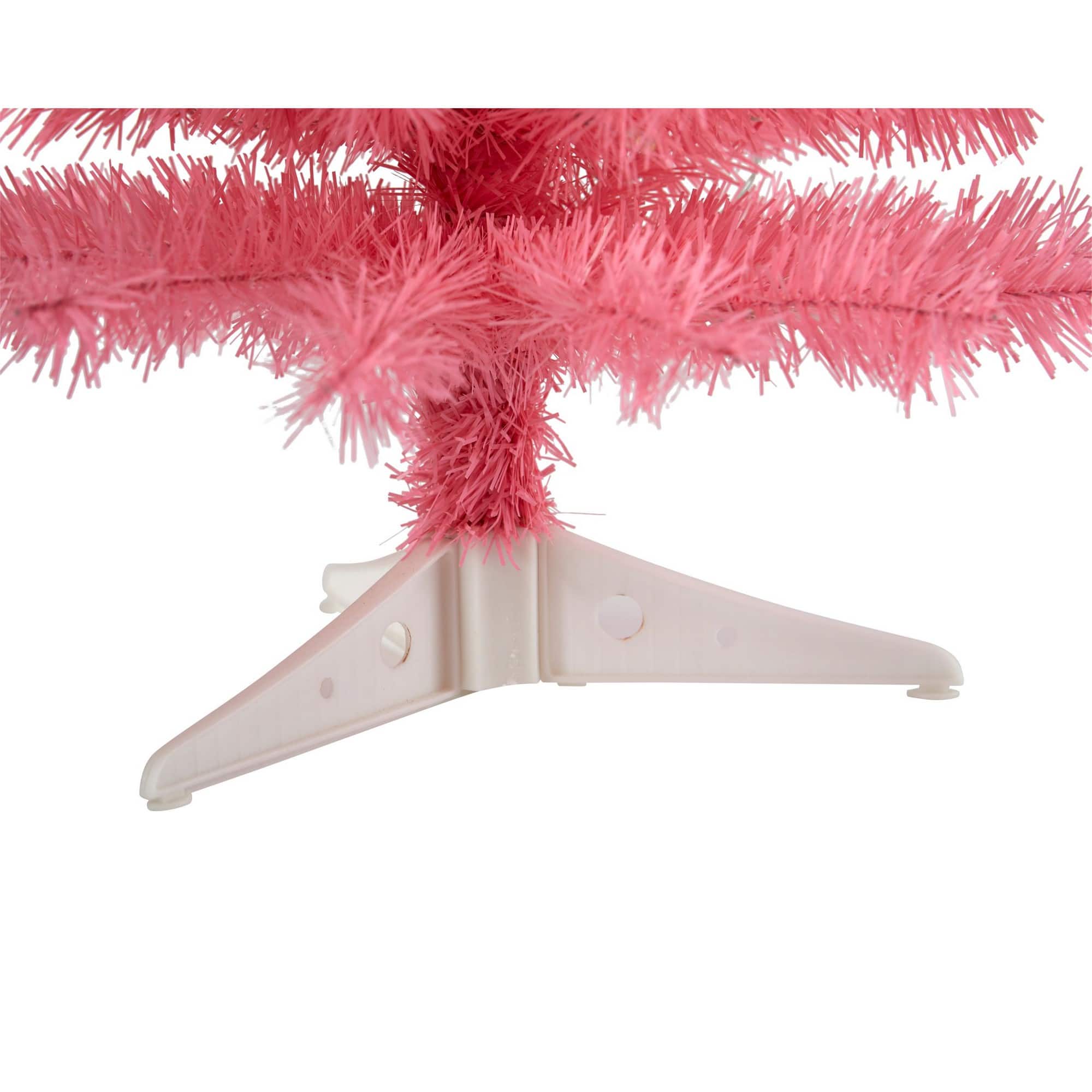 Nearly Natural 24" Unlit Artificial Pink Christmas Tree
